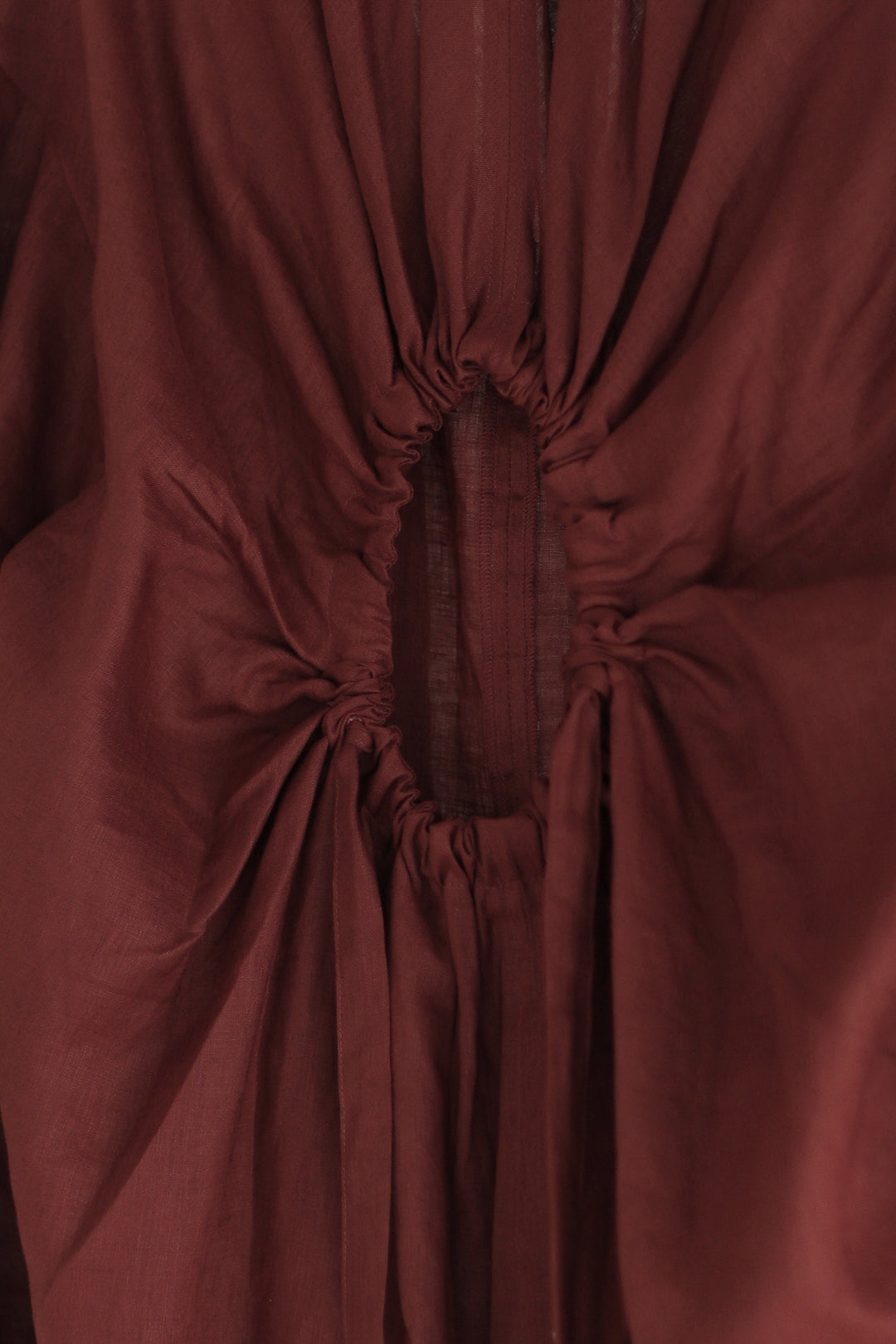 French Linen Back"O" Dress(ls11214D)