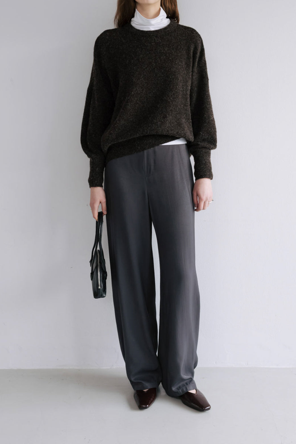 【Studio Doe】Matt Satin Easy Pants(DN-261ODP10)