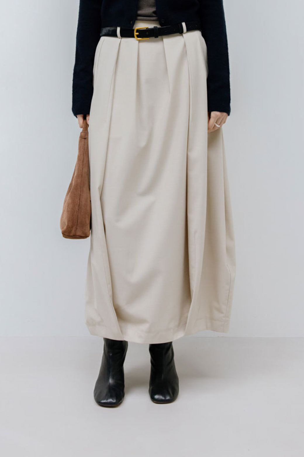 【Studio Doe】Horsehair Leather Belt(DN-259LBE15-RGO-F0)