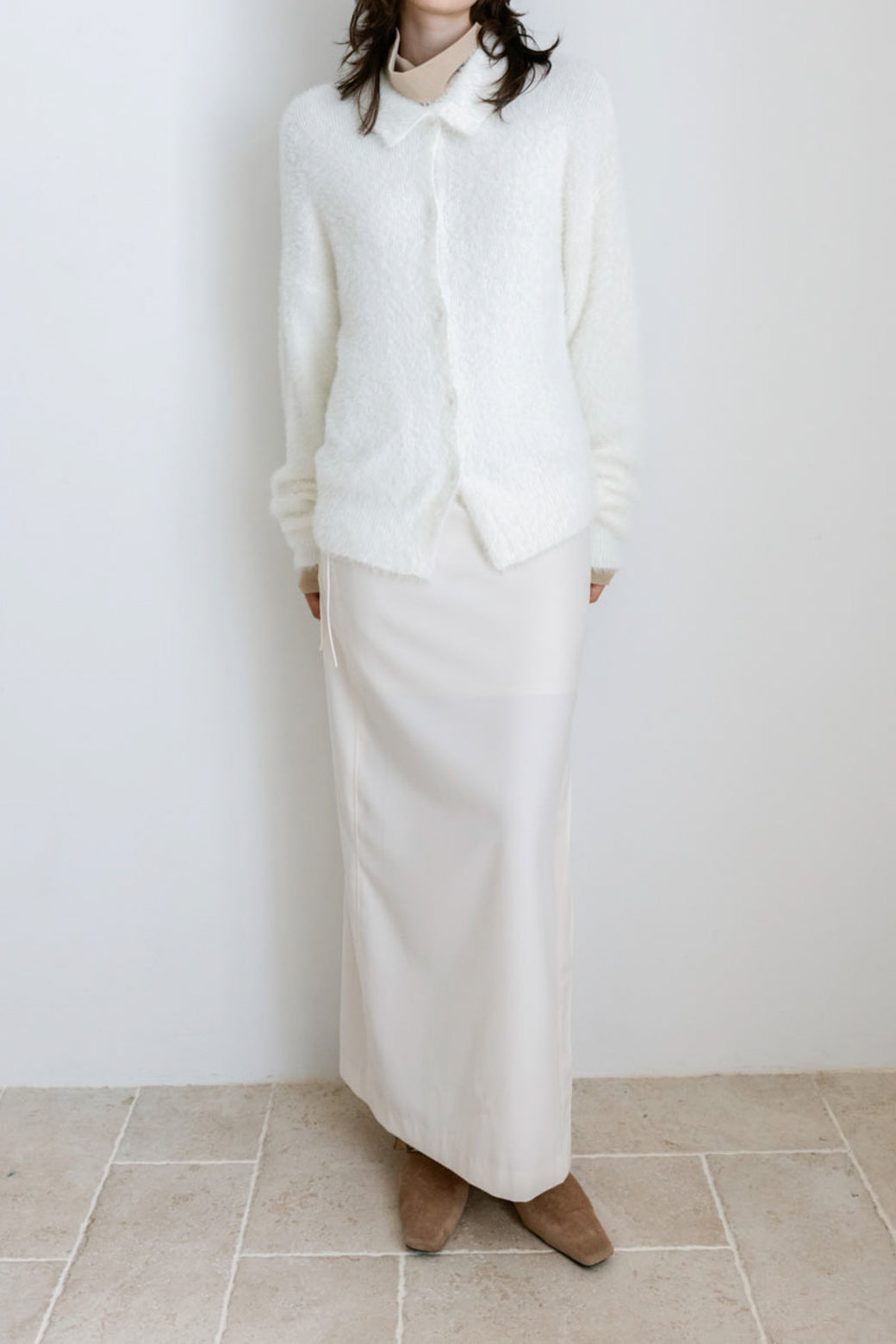 【Studio Doe】Zipper Slit Skirt(DN-25JOLK06)