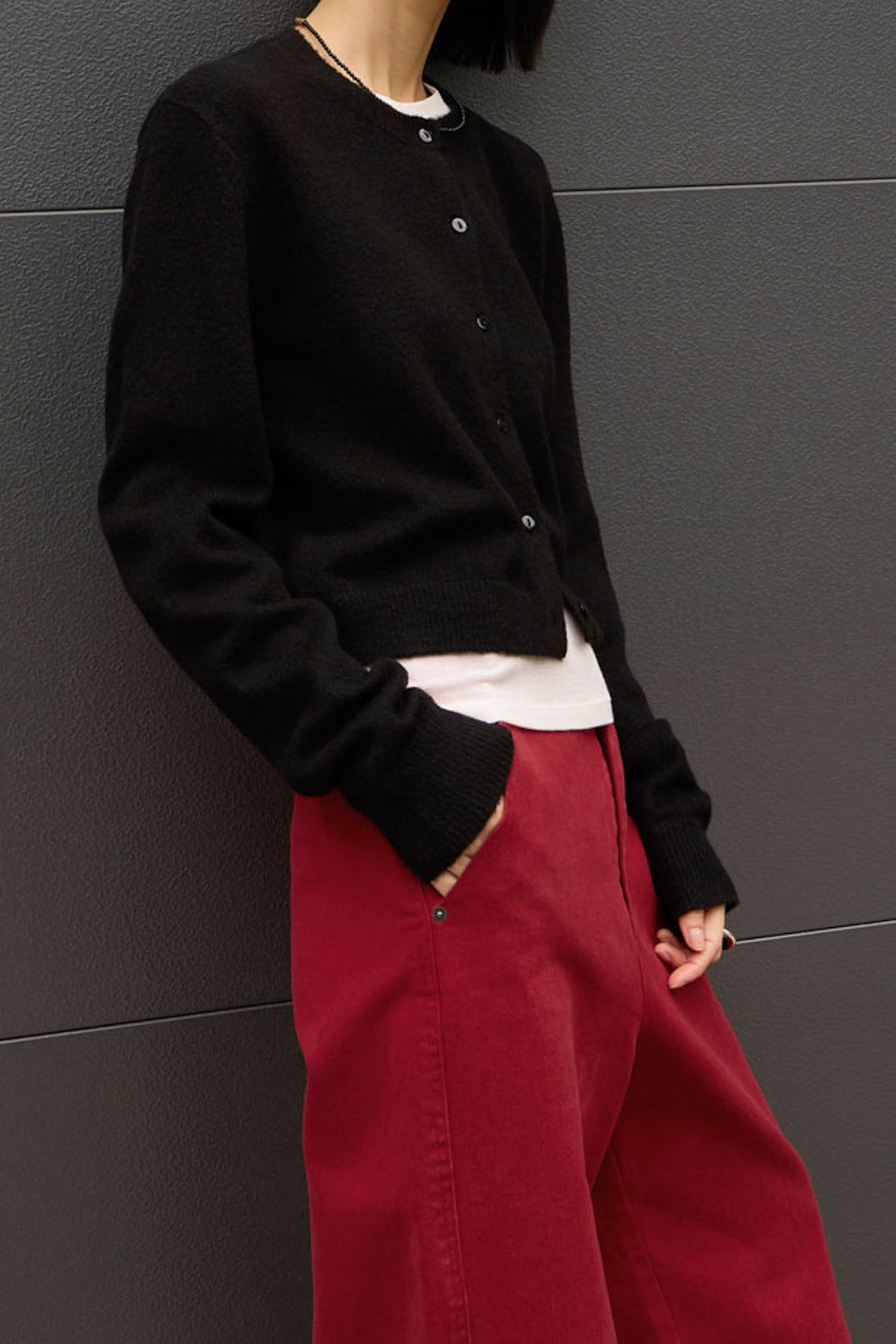 【Studio Doe】Right-angle Shoulders Cardigan(DS-25QOJA21)