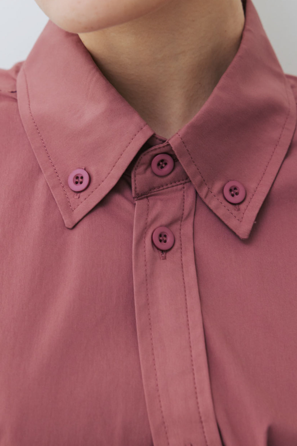 【Studio Doe】 Box Silhouette Oversized Shirt(DN-255CRT08-RRD-F0)