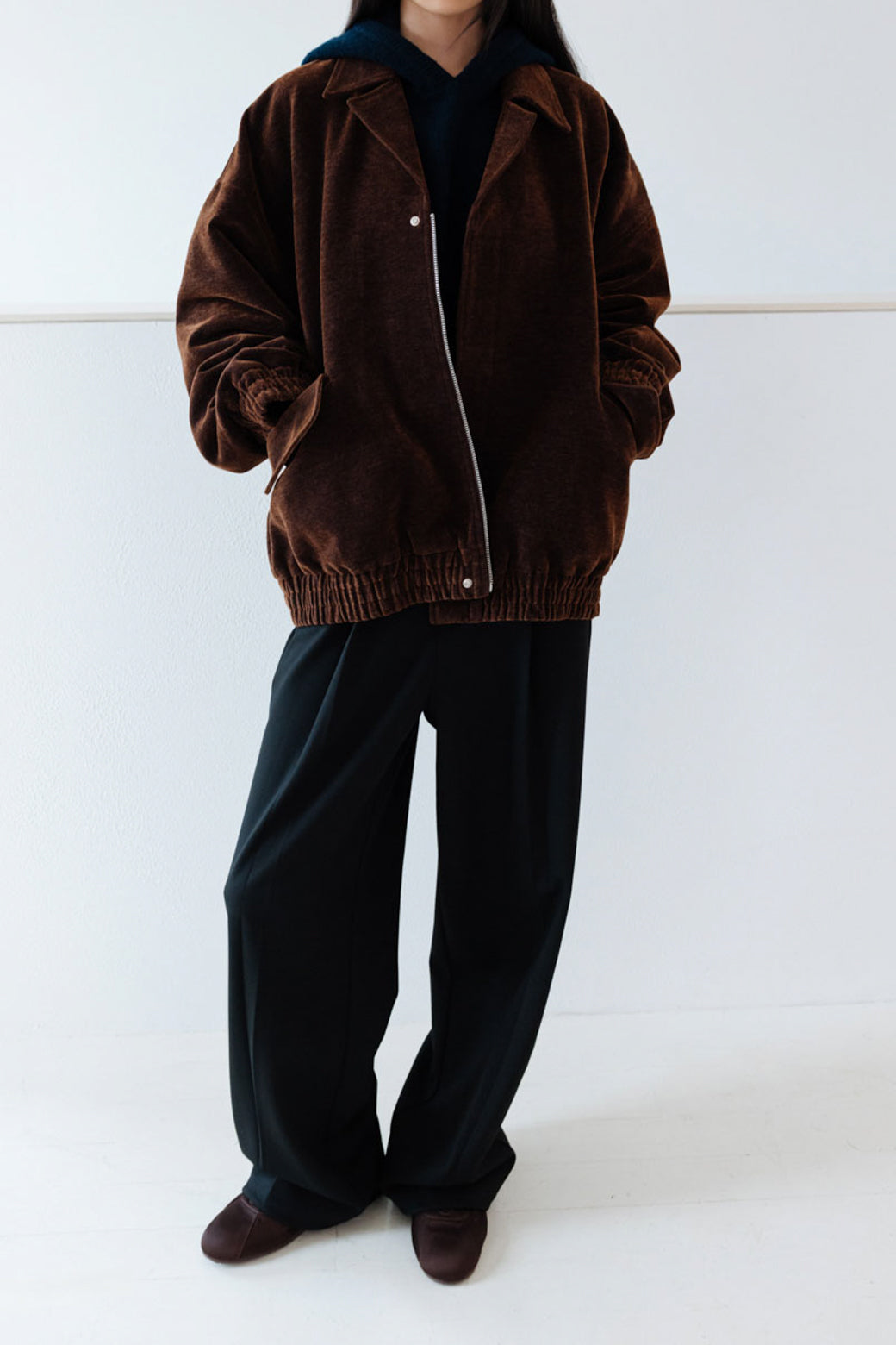 【Studio Doe】Gender Free 2-toned Corduroy Jacket(GF-250OJA27-DBR-XS)