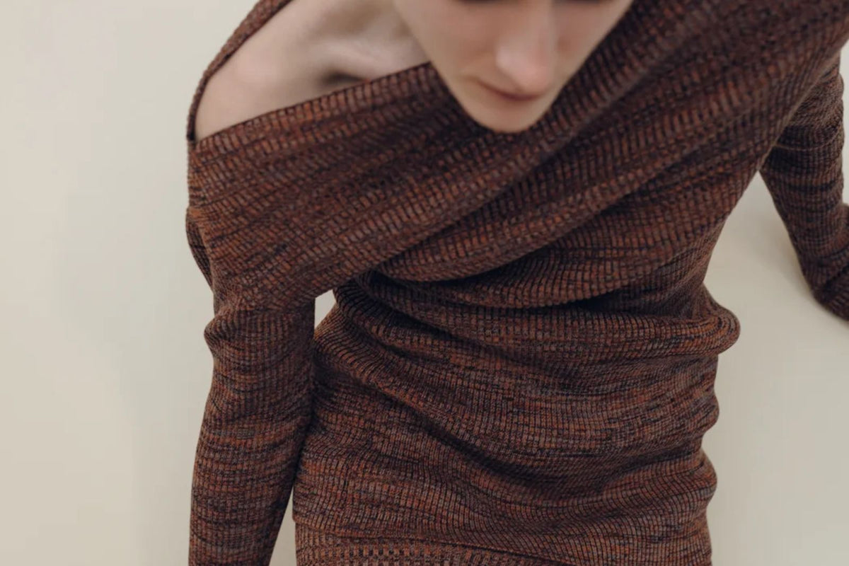Cotton 5color Marled Rib Knit