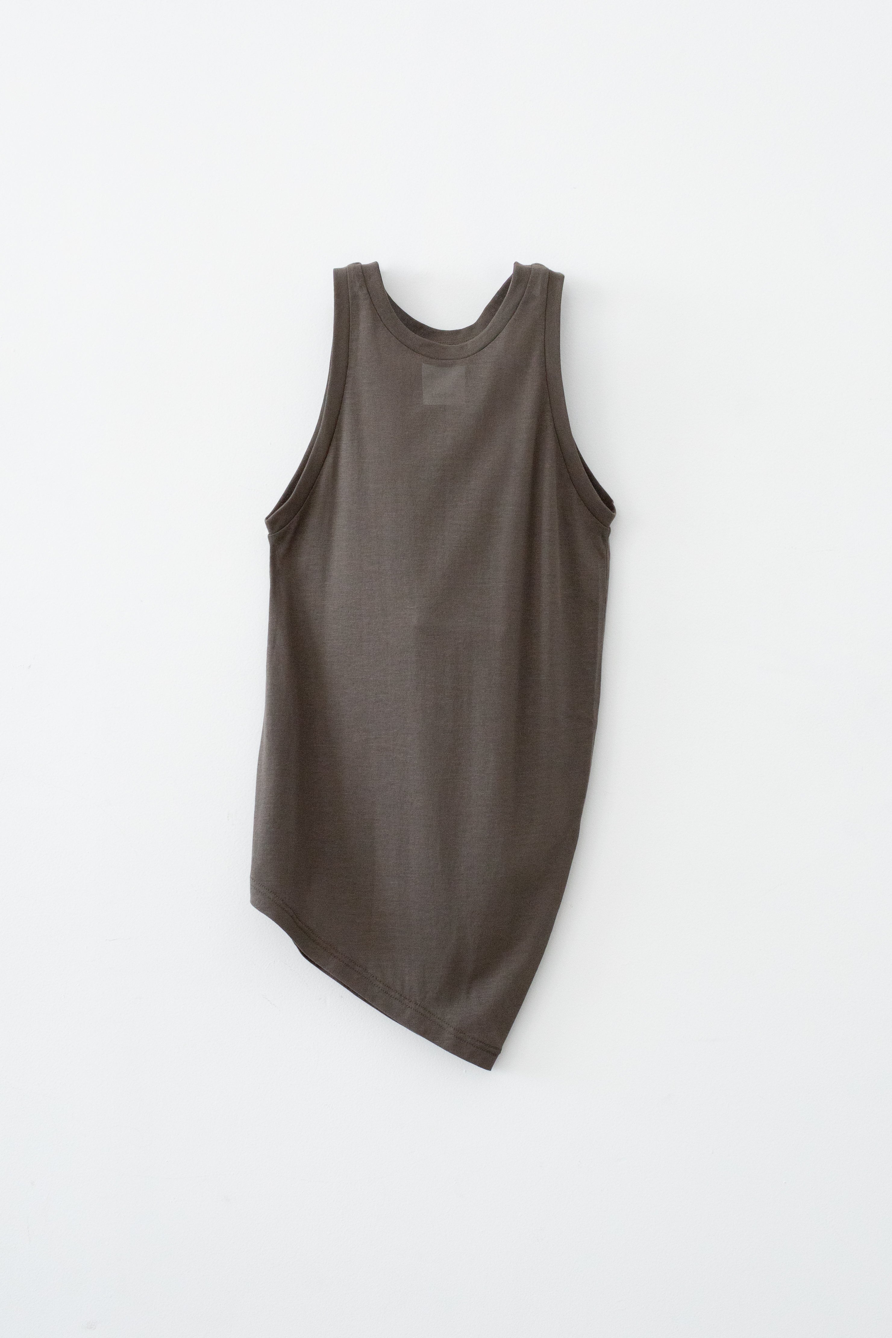 High Twist Sheer Jersey Distorted Tank (ls72641T)