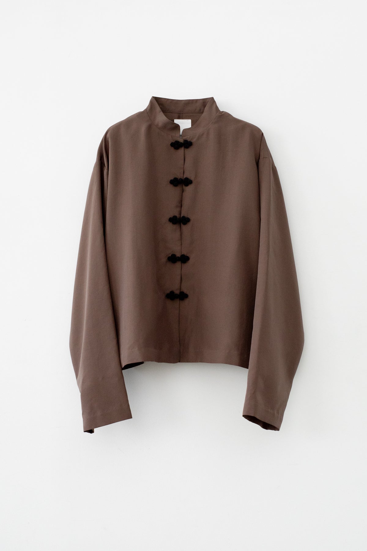 Silk Touch Satin China Shirt (ls72644T)