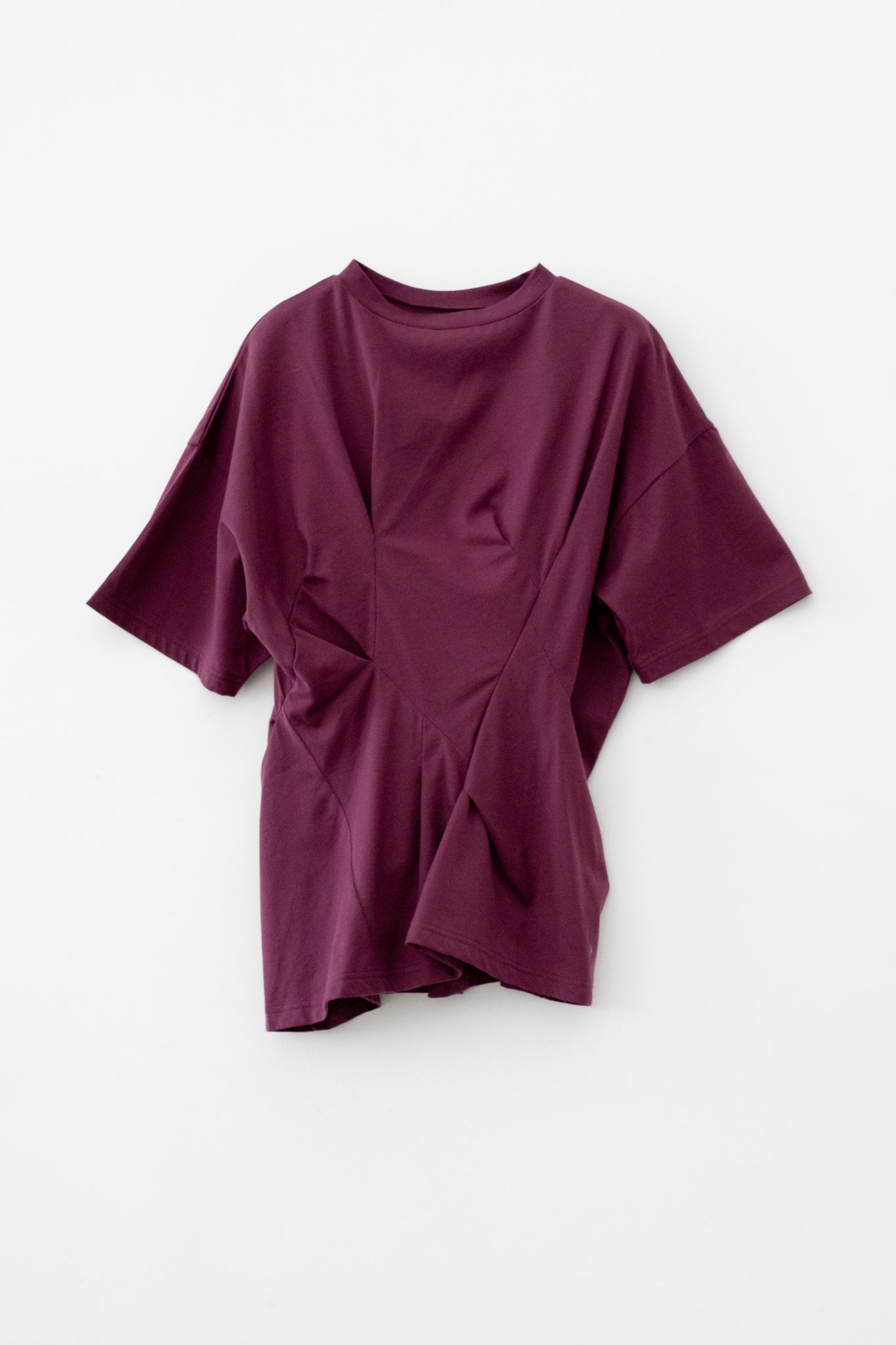 Supima Cotton Spiral Seam  Random Stitching S/S Tee (ls72661T)