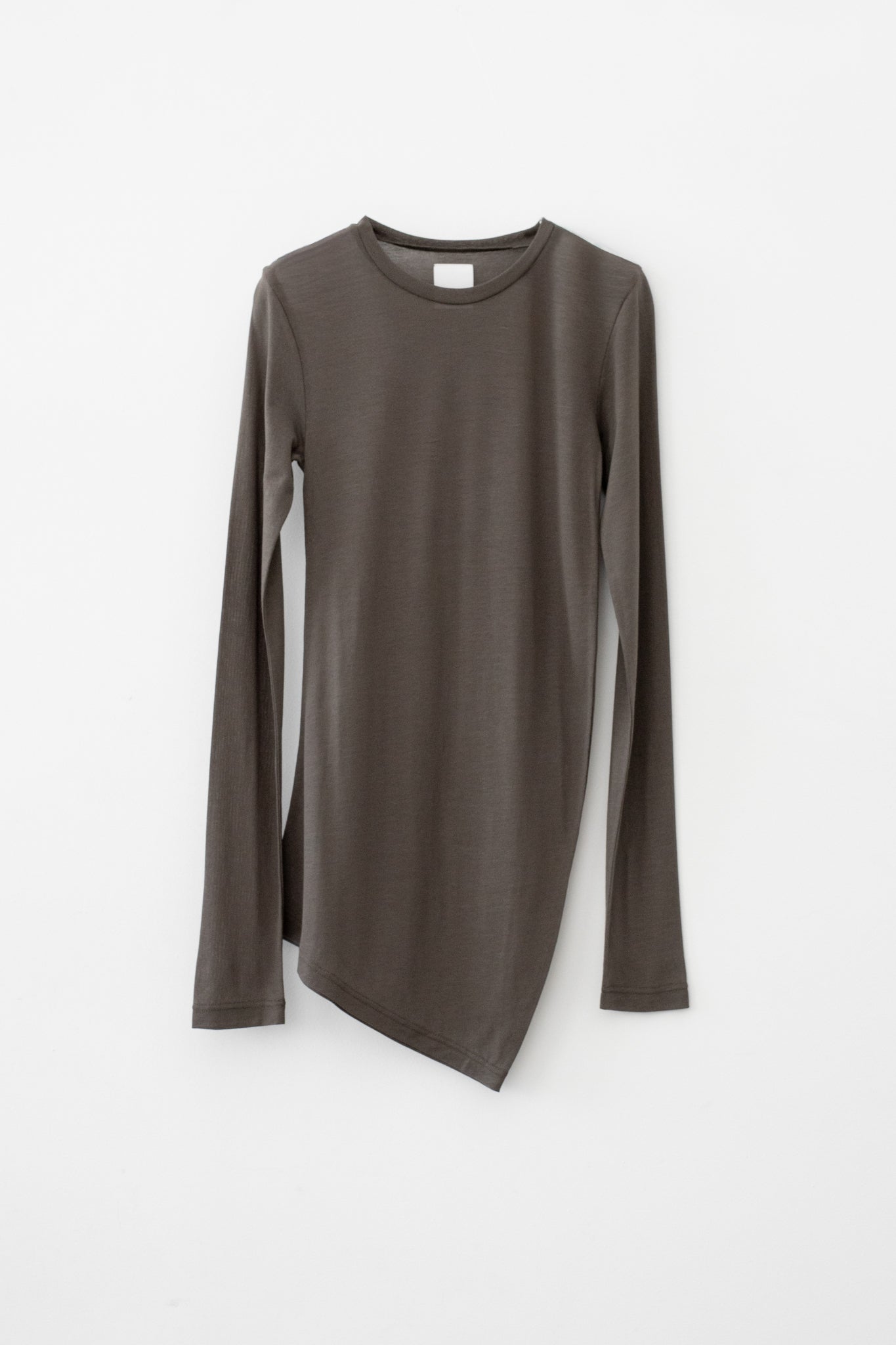 High Twist Sheer Jersey Distorted L/S Tee (ls72642T)