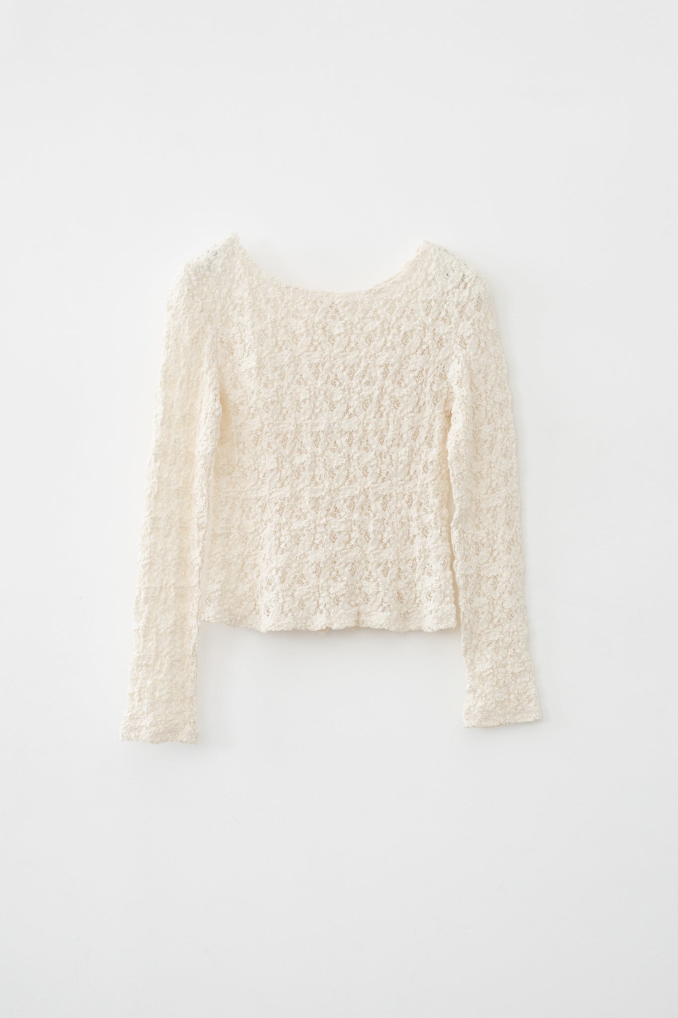 Cotton Shrink Lace 2way Cardigan (ls72634T)