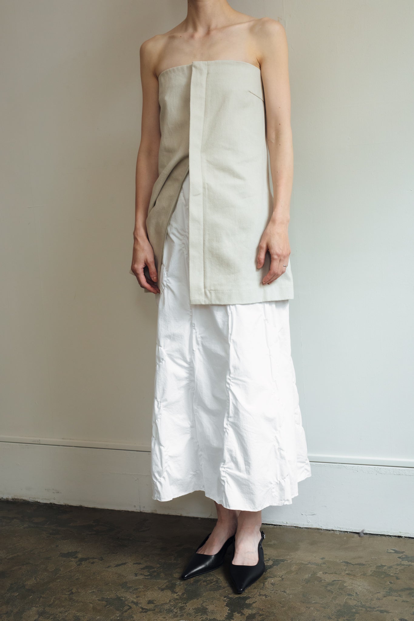 Hemp Organic Cotton Bare Mini Dress (ls42435D)