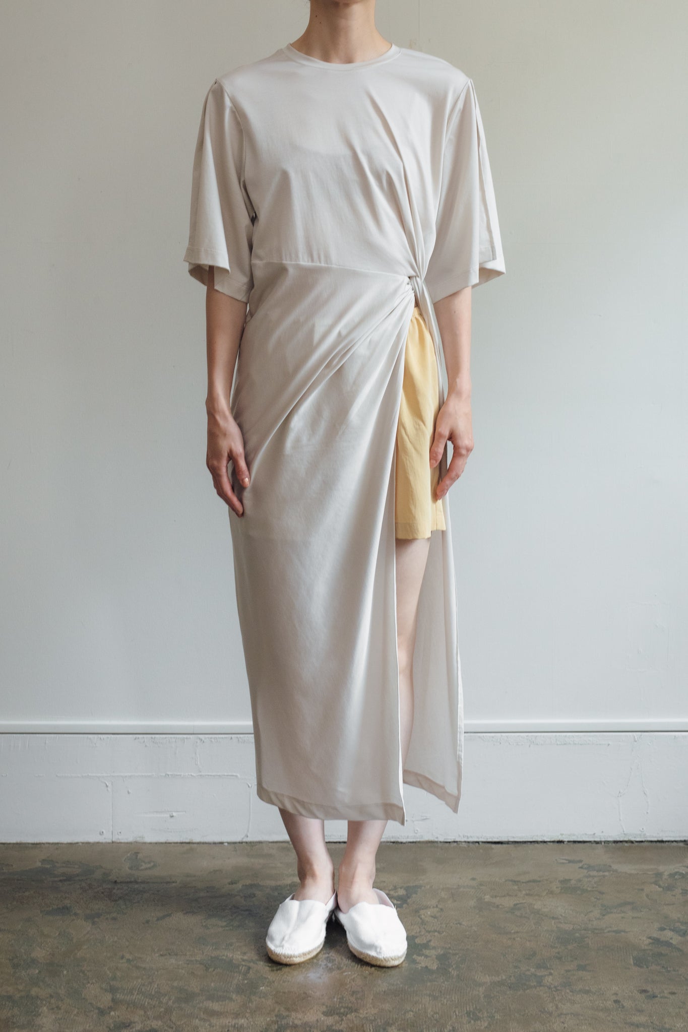 Super High Guage Jersey Twist Waist Dress（ls52494D）
