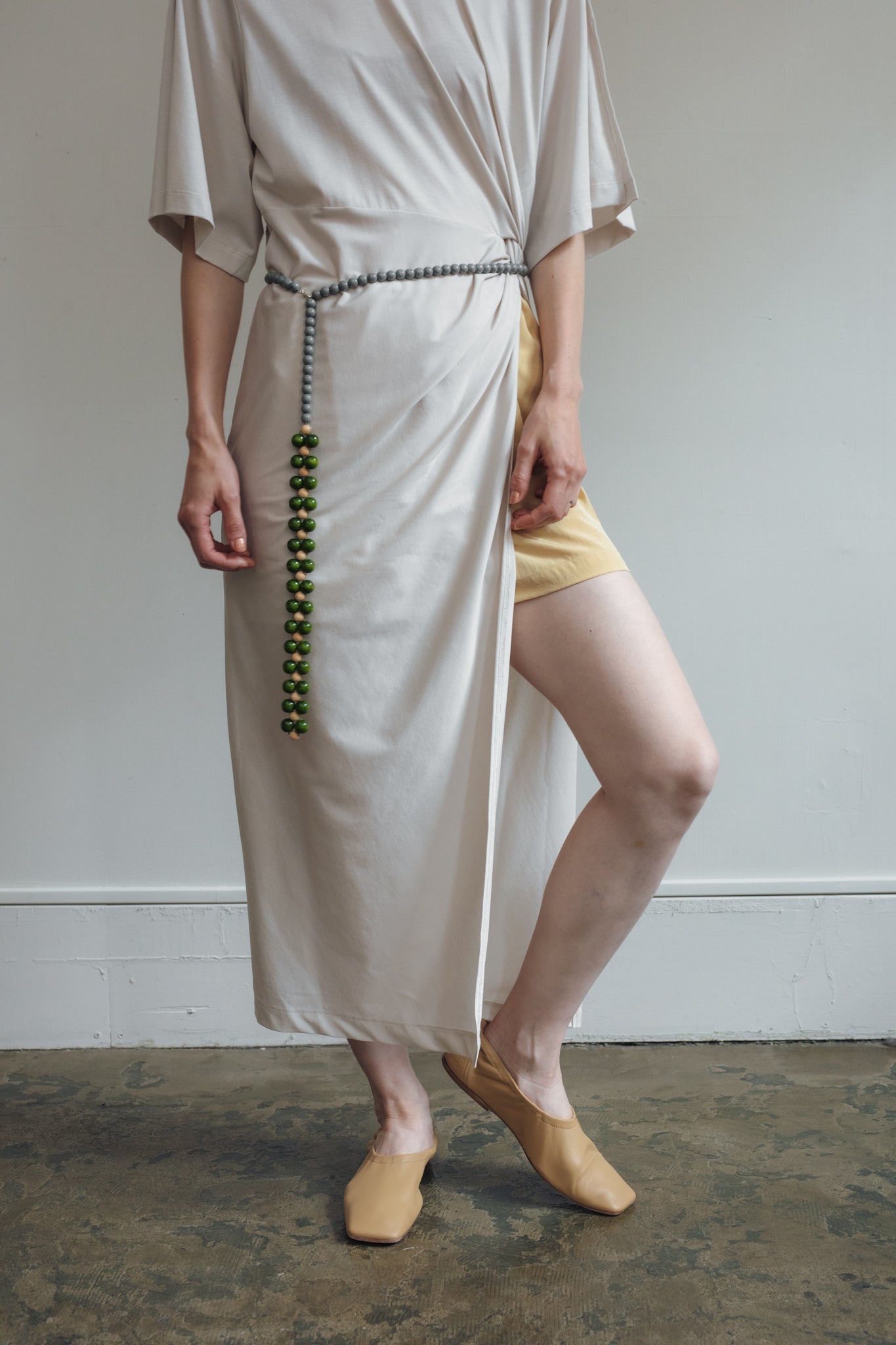 Super High Guage Jersey Twist Waist Dress（ls52494D）