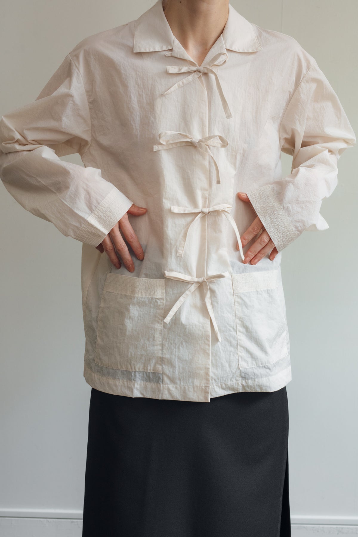 Open Collar Pajamas Shirt（ls22277T）