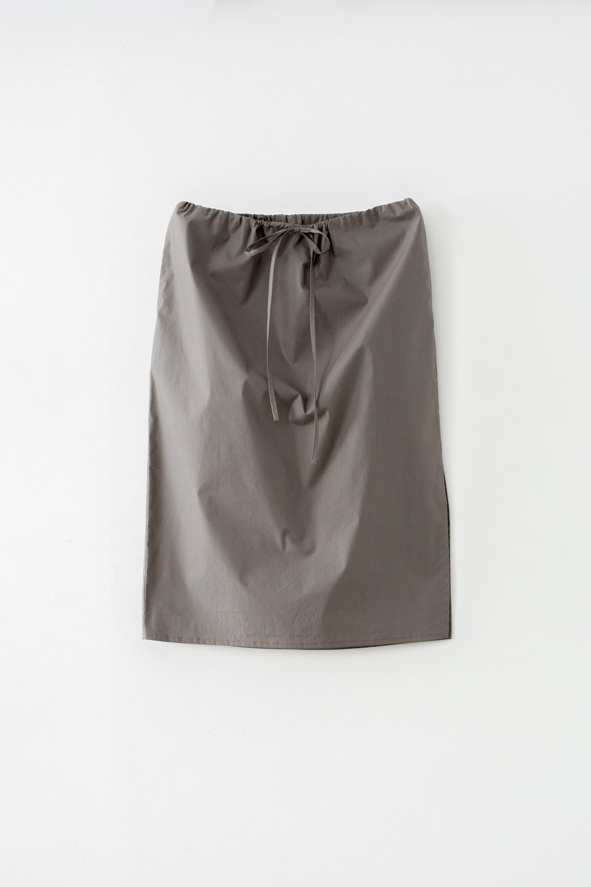 C/P Typewriter Midi Drawstring Skirt (ls72651S)