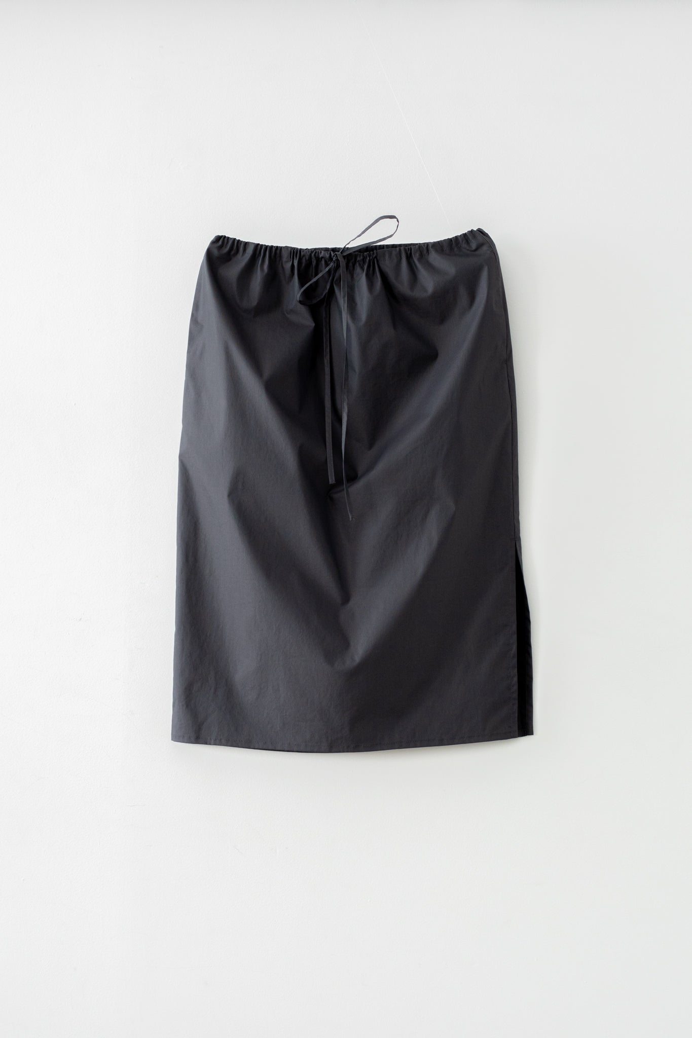 C/P Typewriter Midi Drawstring Skirt (ls72651S)