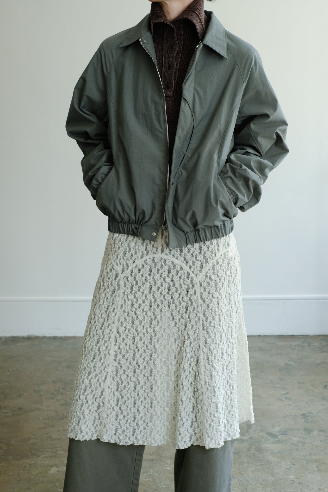 Switching Detail Blouson (ls44454J)