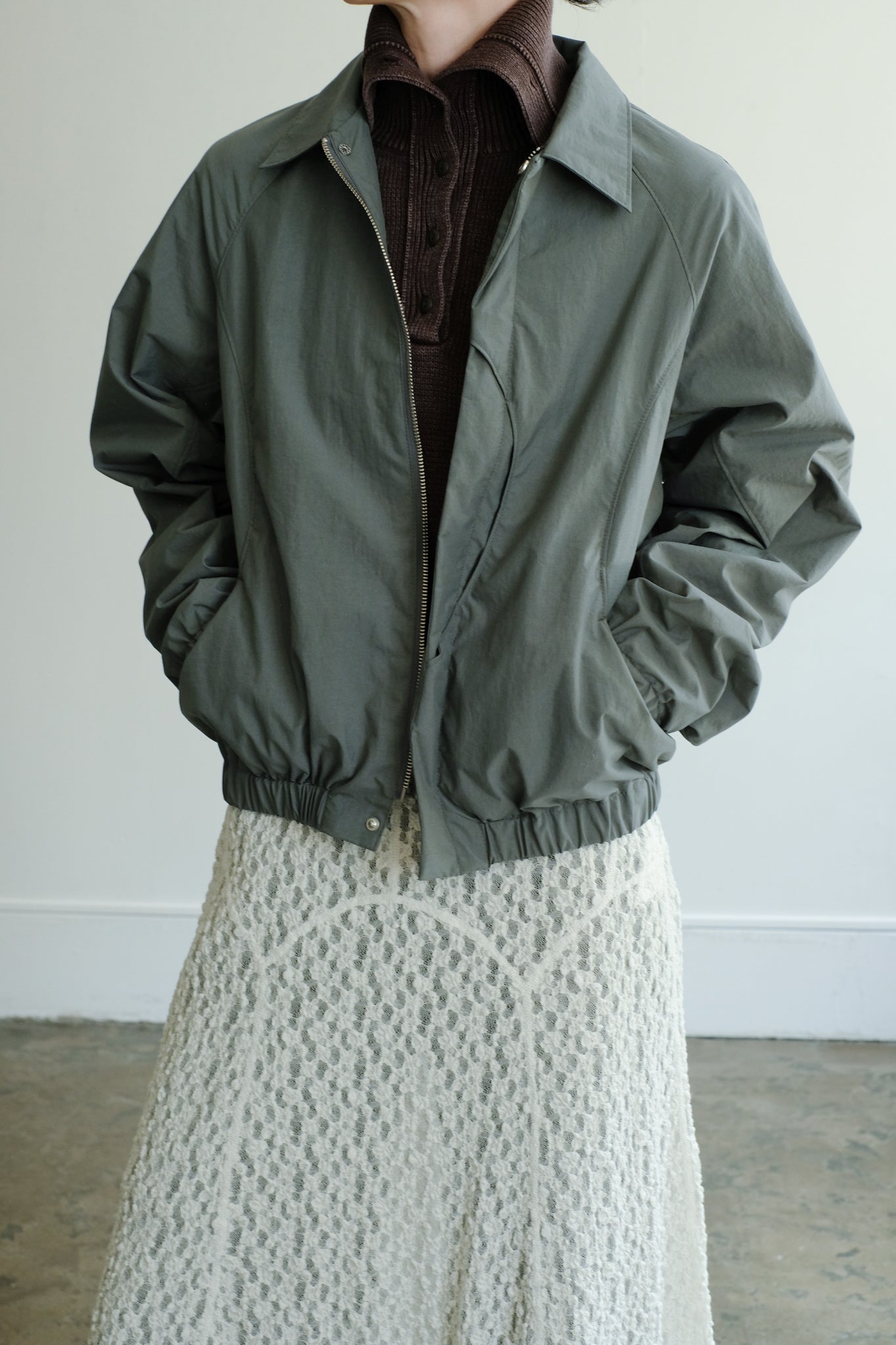 Switching Detail Blouson (ls44454J)