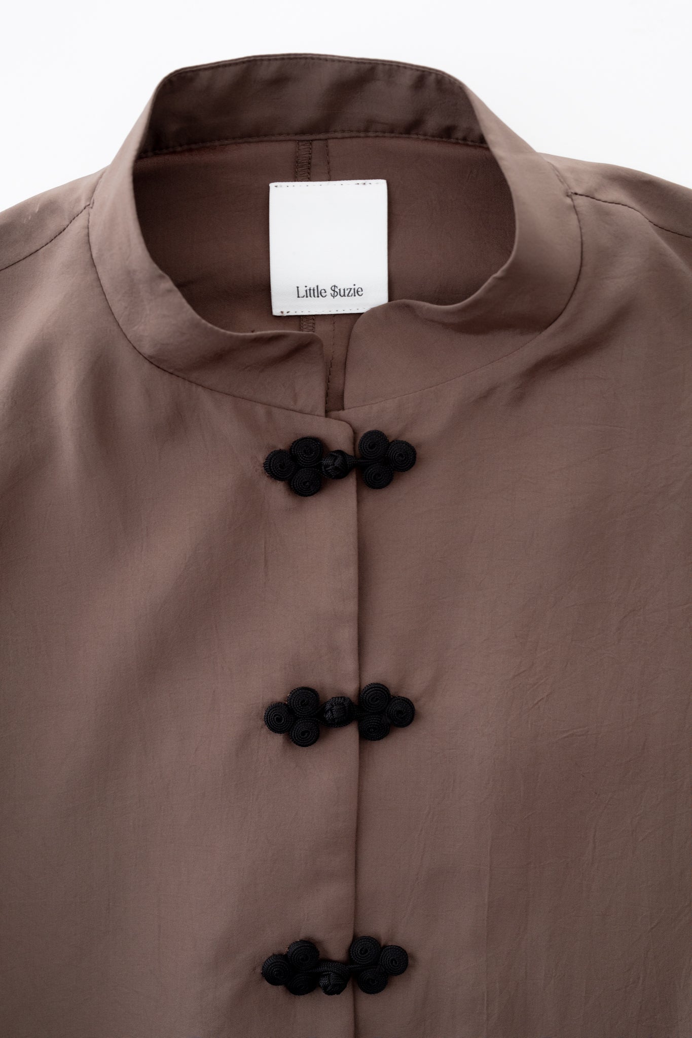 Silk Touch Satin China Shirt (ls72644T)