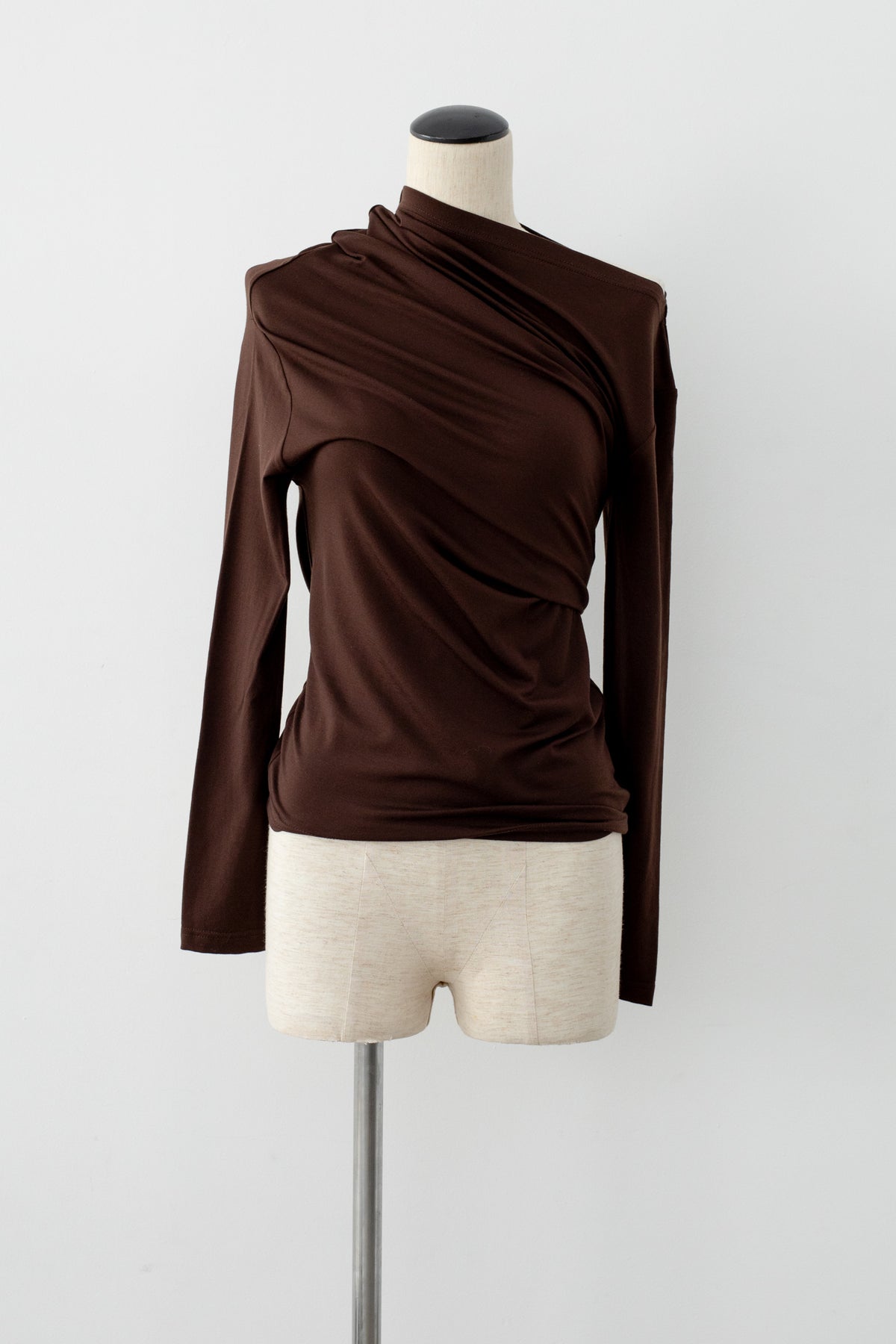 【展示会/後】Eucalyptus Jersey Drape Top (ls72652T) ¥24,200-