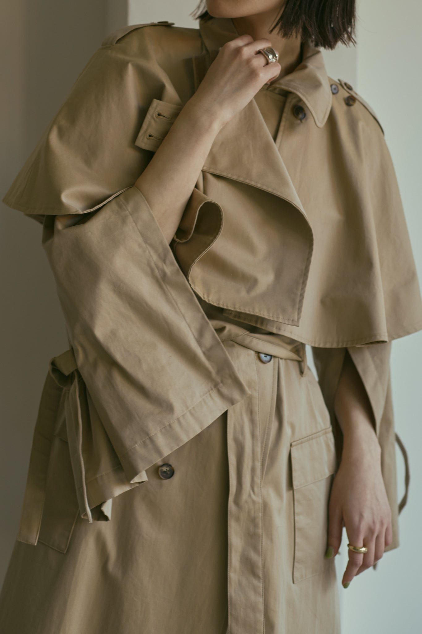 Mantle Trench Coat（ls117J）