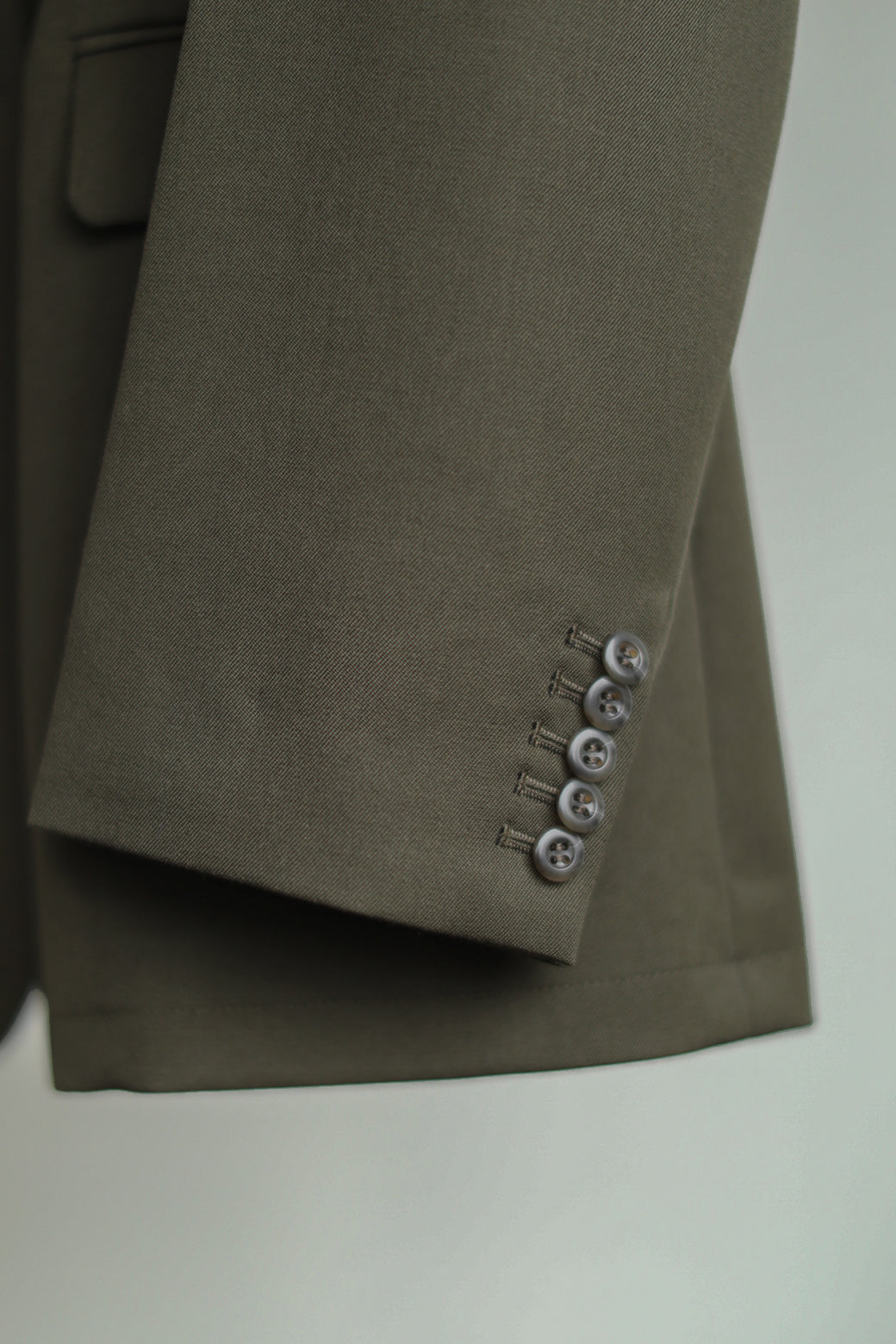 Wool Gabardine No-collar Tailored Jacket（ls14257J）