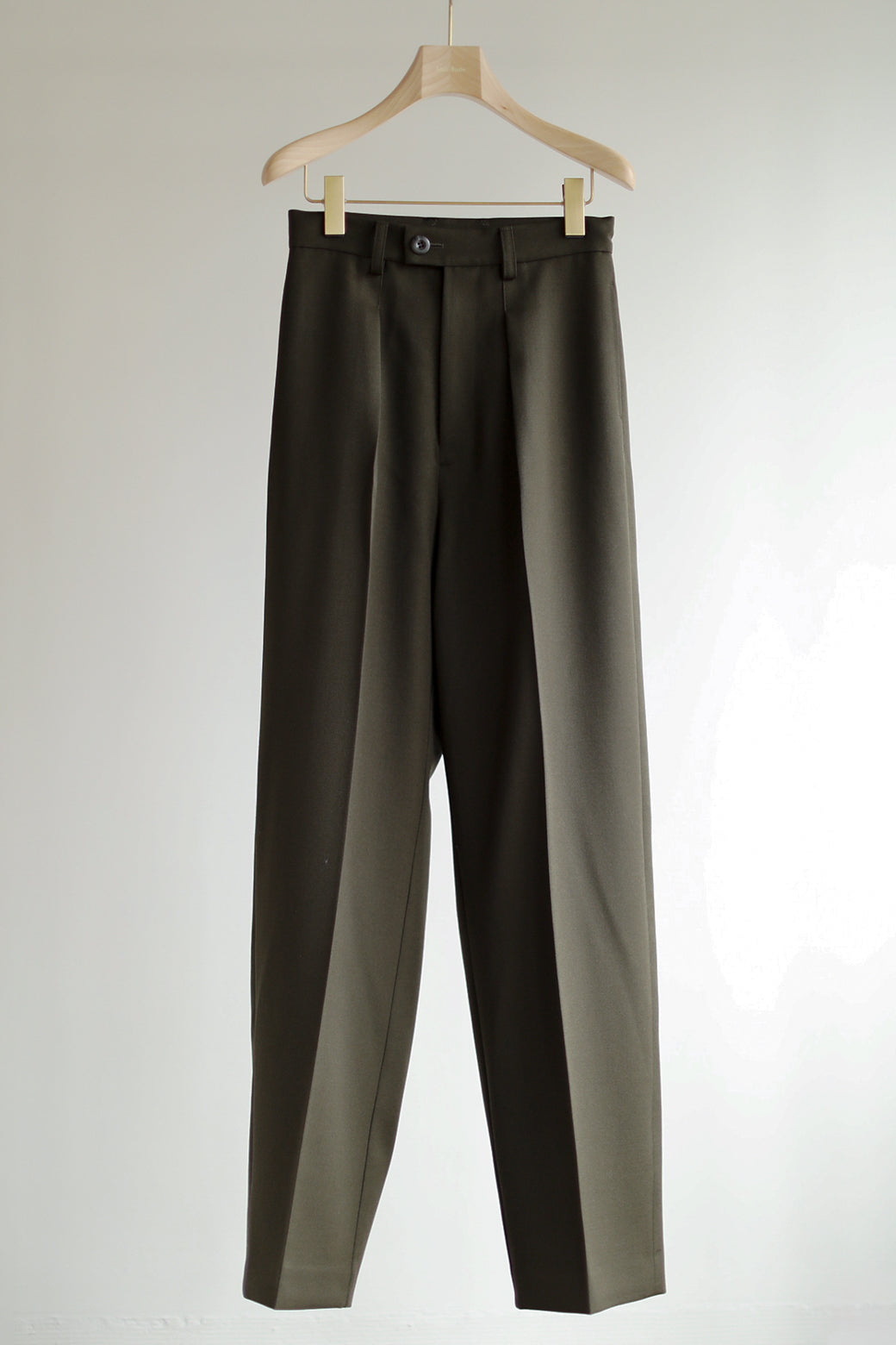 Wool Gabardine One-tuck Straight Slacks（ls14256P）