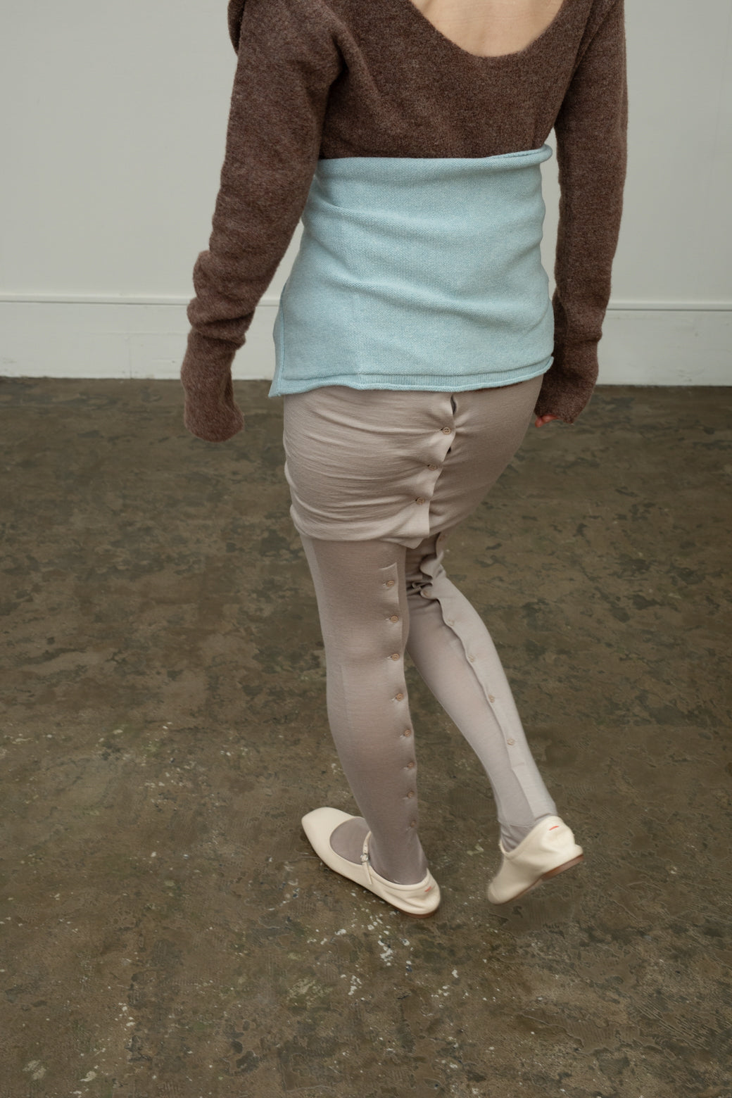 [Exhibition/Destination] Extra Fine Merino Wool Knit Tube (ls54543K)