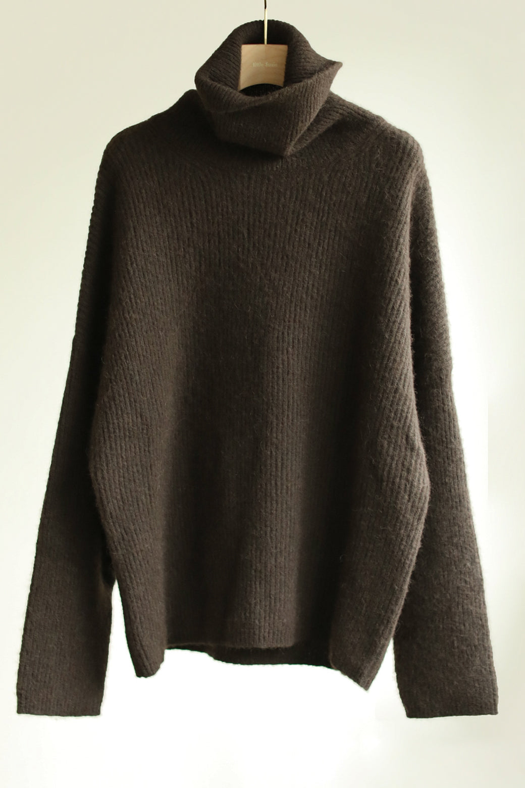 Baby Alpaca Wool Wide & High Neck Knit P/O（ls14267K）