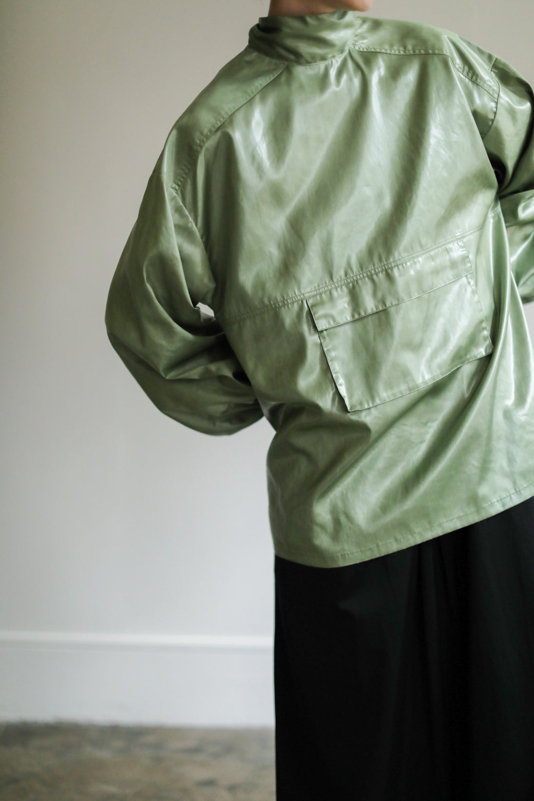 Leather Like Anorak Shirt（ls14250T）