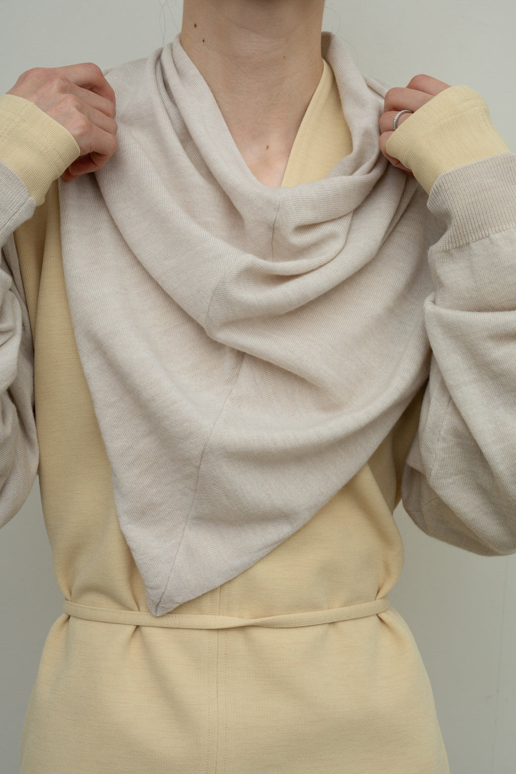 Extra Fine Merino Wool Sling Bolero（ls34395A）