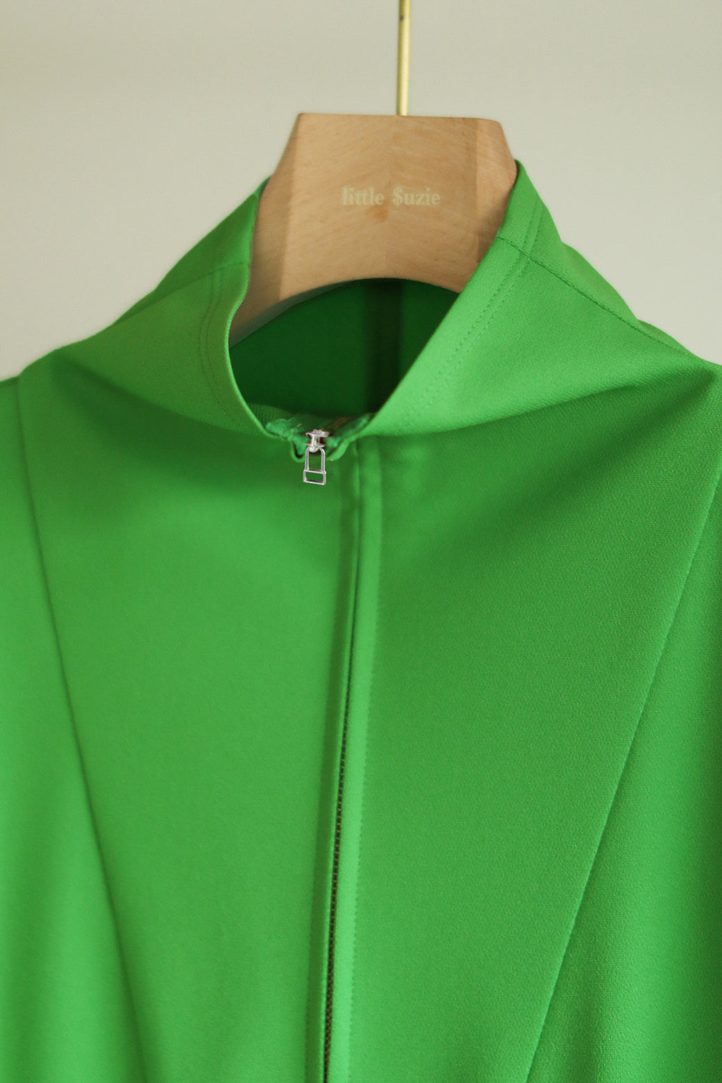 Hi-neck Zip Jersey Dress（ls14252D）