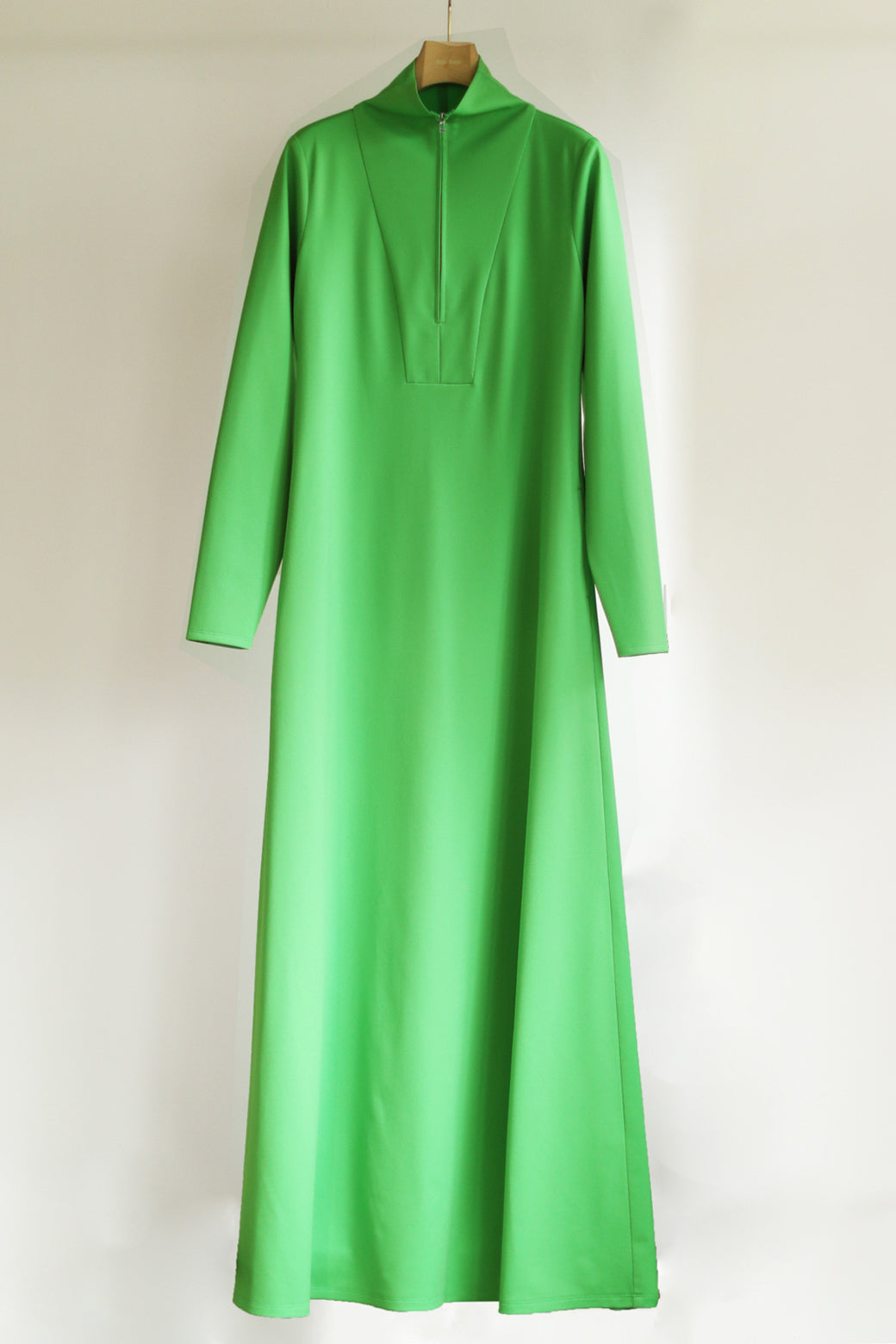 Hi-neck Zip Jersey Dress（ls14252D）