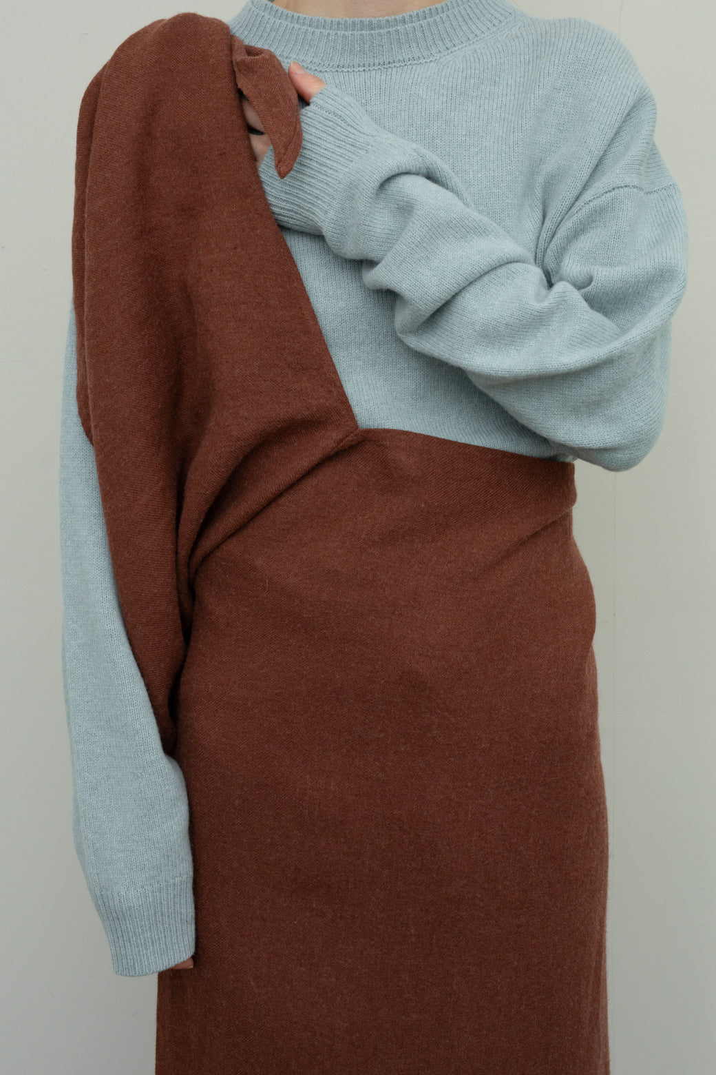 2way Linen Wool Knot Skirt（ls143S）