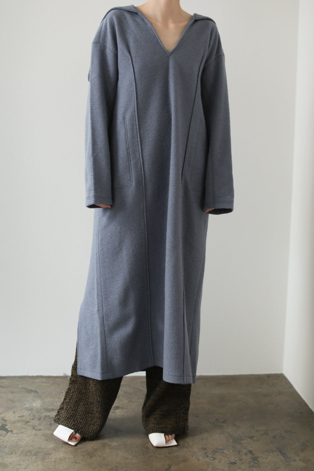 Wool Jersey Sailor Dress（ls199D）