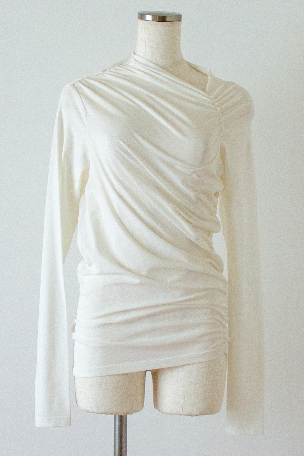 Asymmetry Shirring Tops（ls114T）