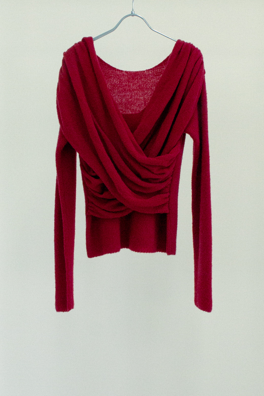 Meino wool Cross Tuck Tie Knit (ls076)