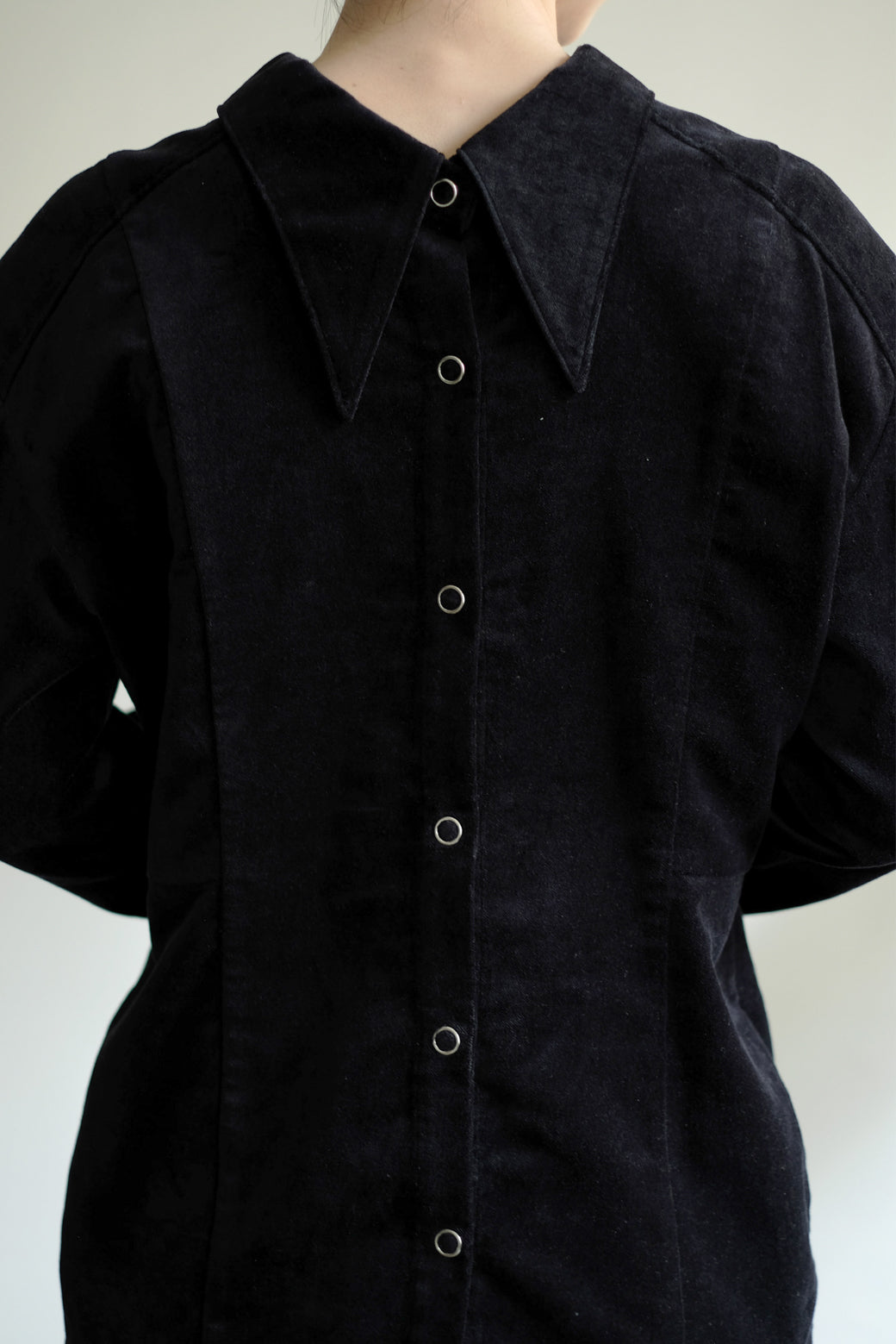 Linen Cotton Velvet 2way Shirt Jacket  (ls24311T)