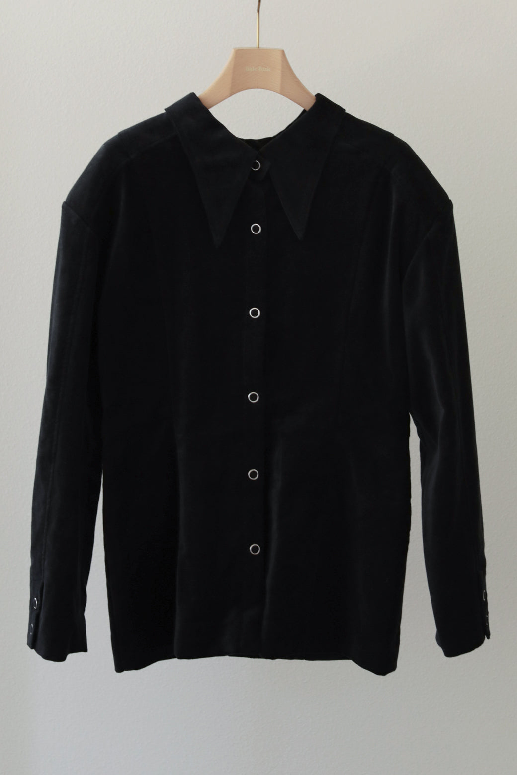 Linen Cotton Velvet 2way Shirt Jacket  (ls24311T)