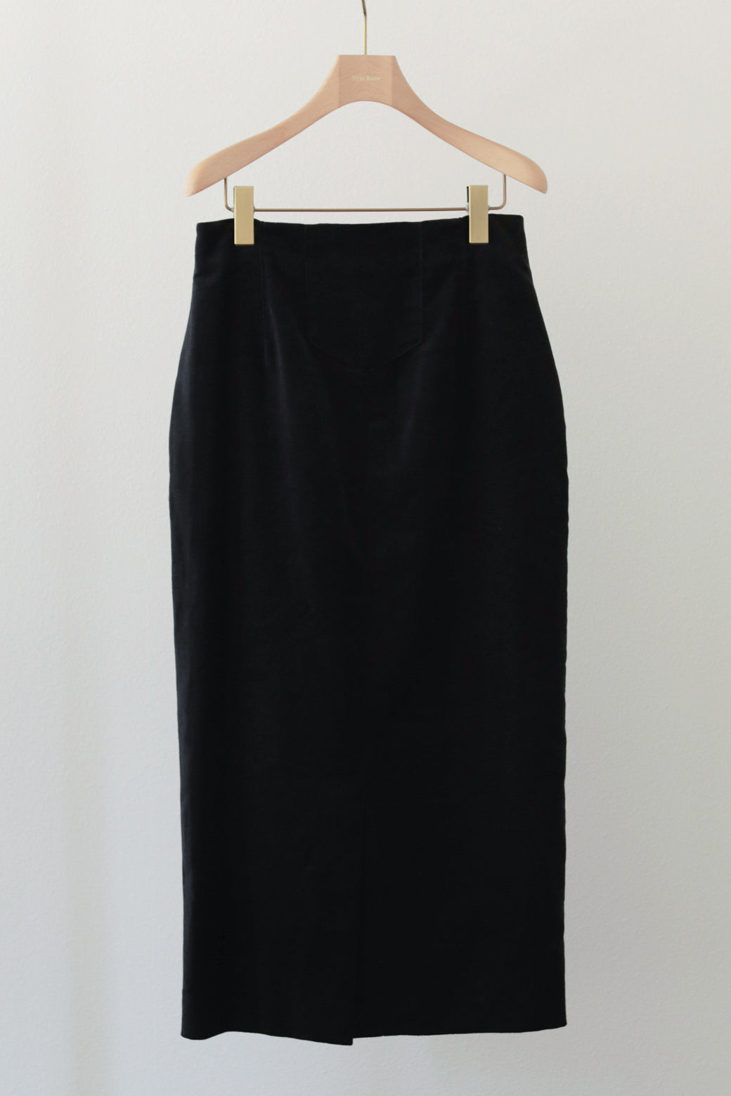 Linen Cotton Velvet Zip Fly Skirt (ls24313S)