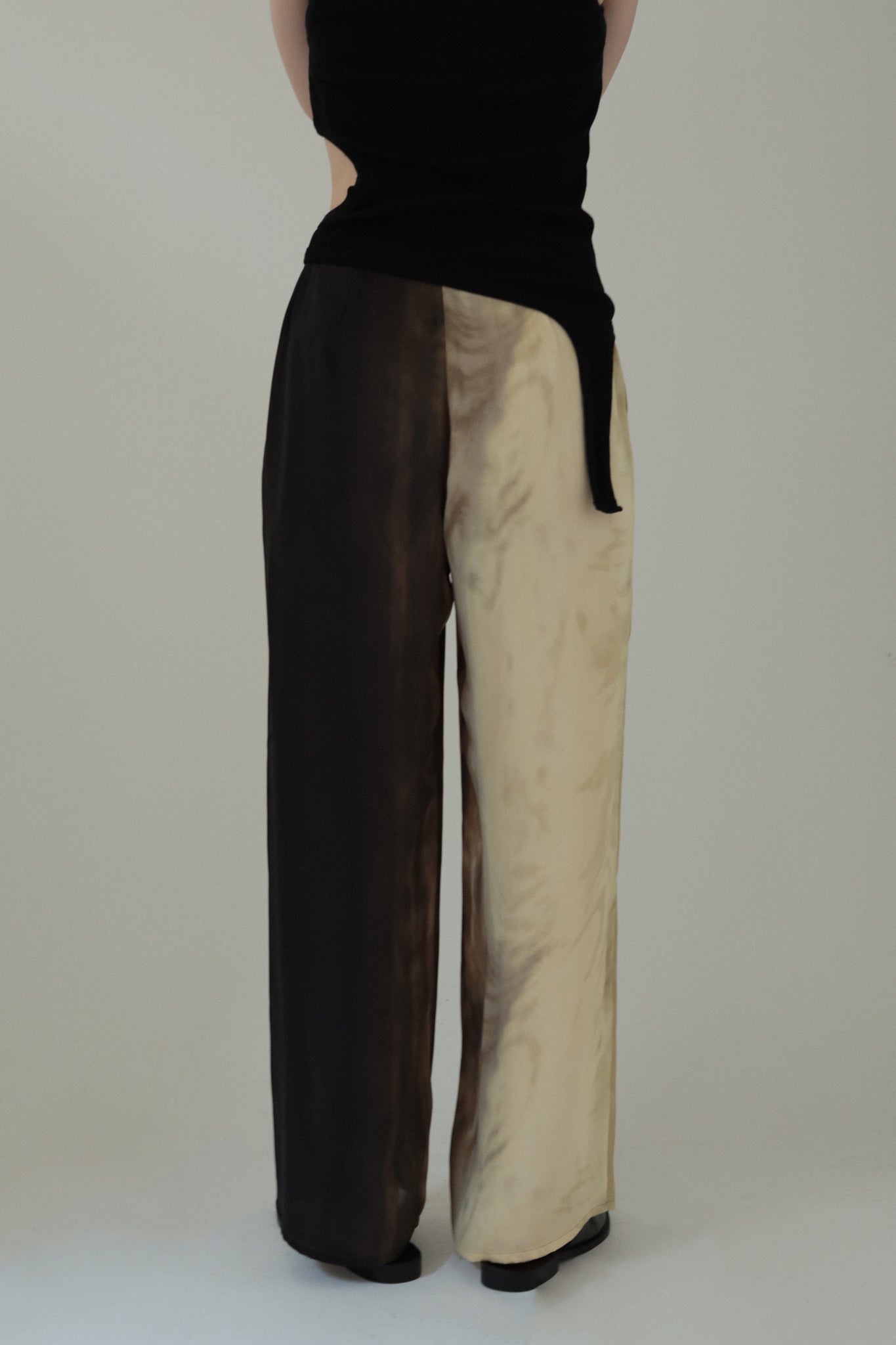Gradation Print Tucked Side Easy Pants（ls32369P）