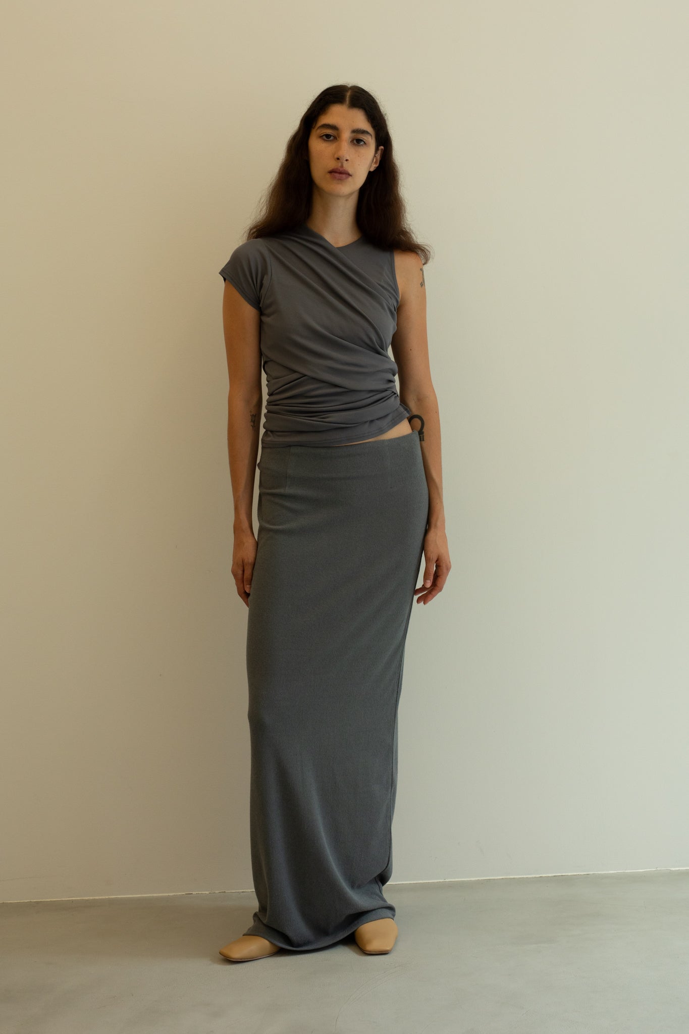 Organic Cotton Pile Long Skirt（ls52521S）