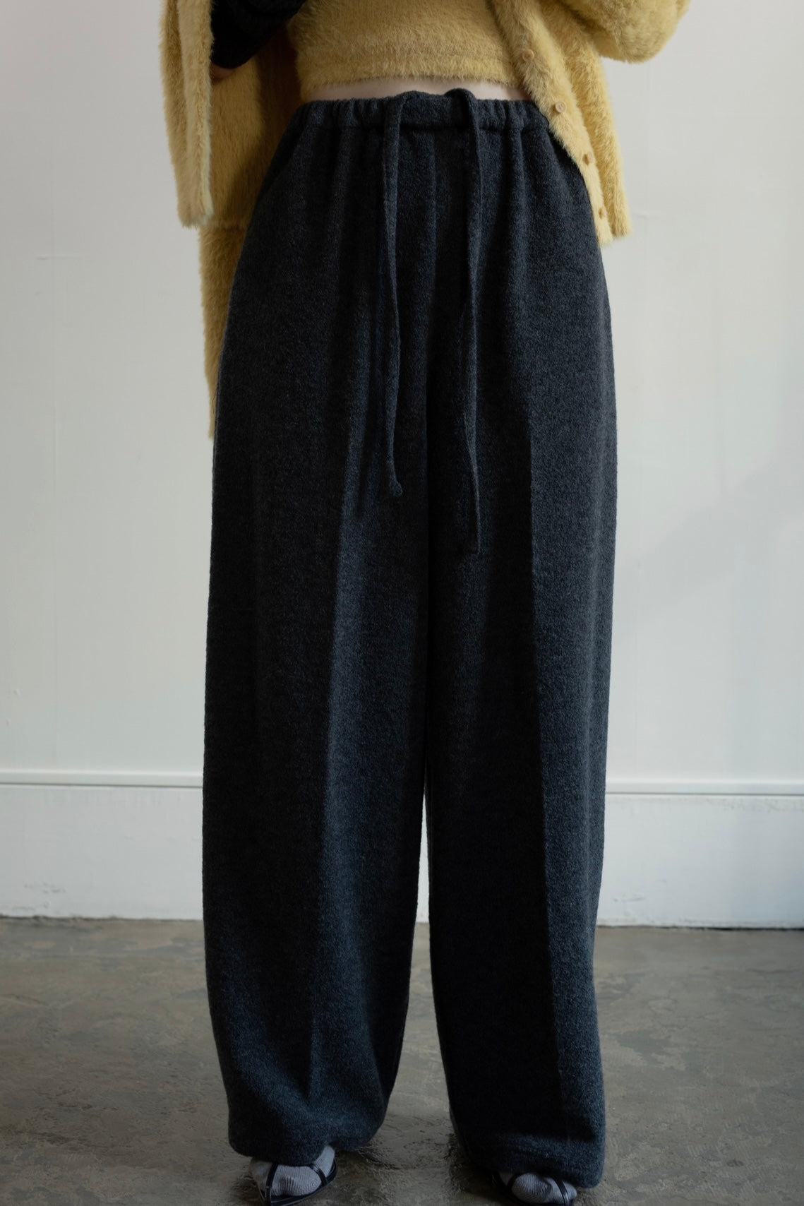 Wool Boucle Pajama Pants (ls54555P)