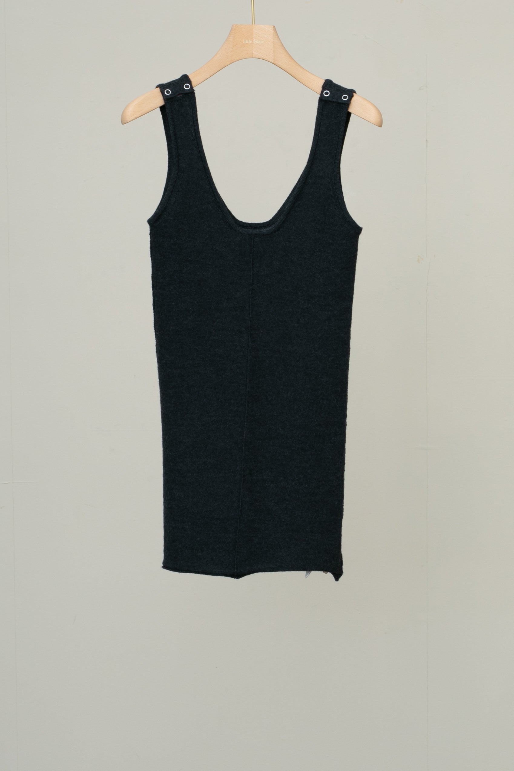 Extra Fine Merino Wool Knitted Tank（ls34392K）