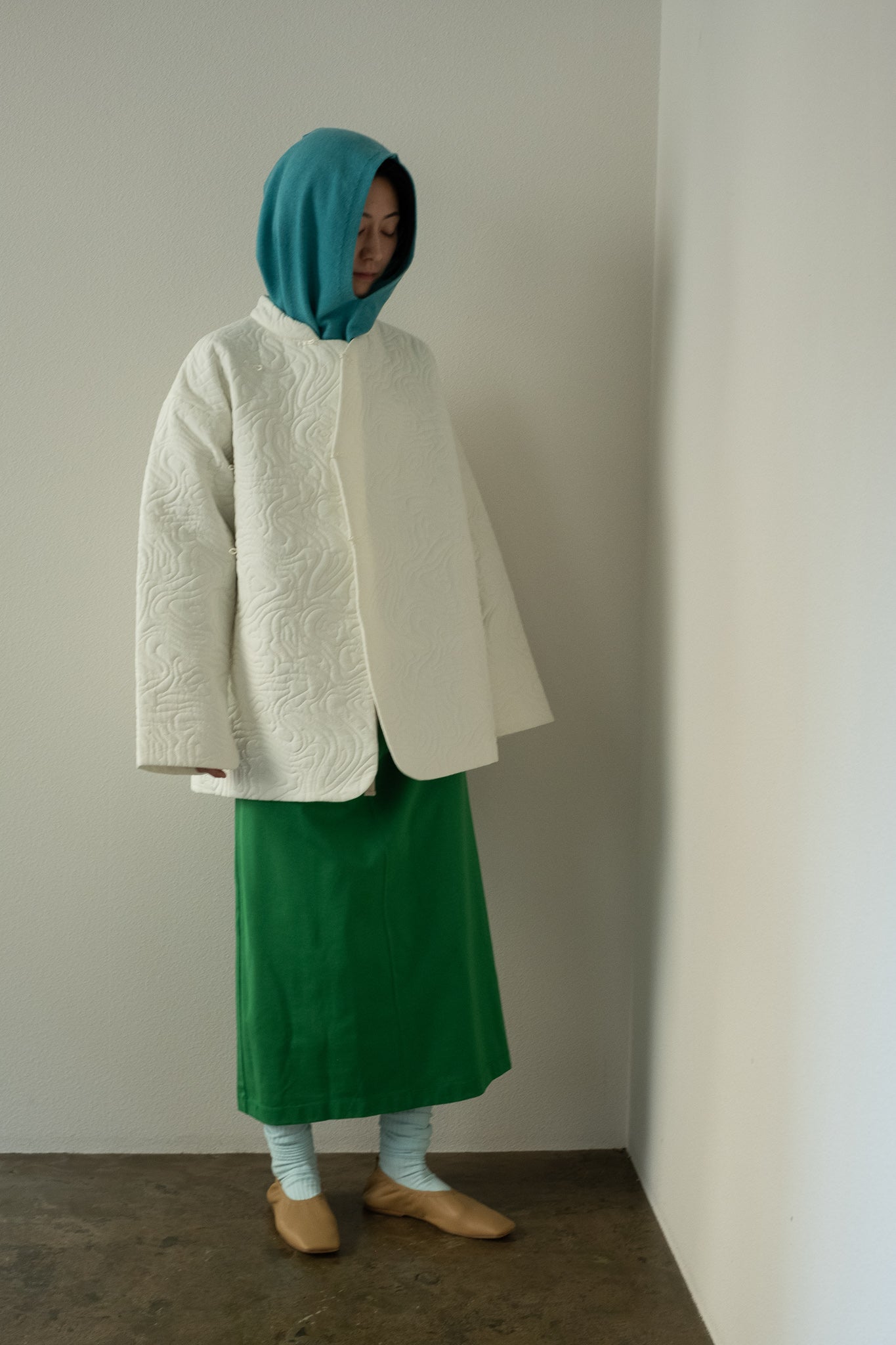 Curve Switching Dolman Sleeves Dress (ls24334D)