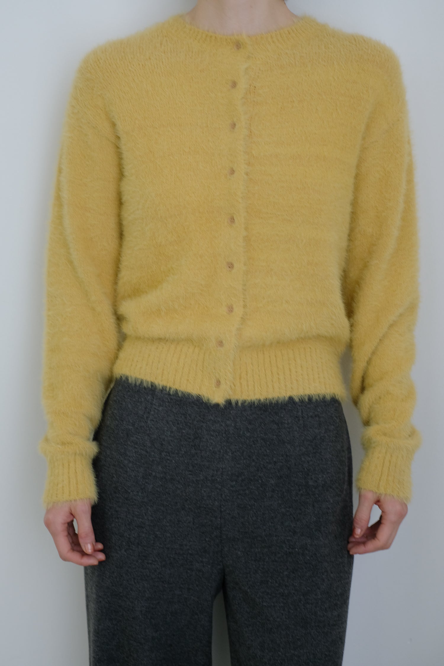 【展示会/後】Nylon Fur Knit Cardigan (ls54531K) ¥29,700