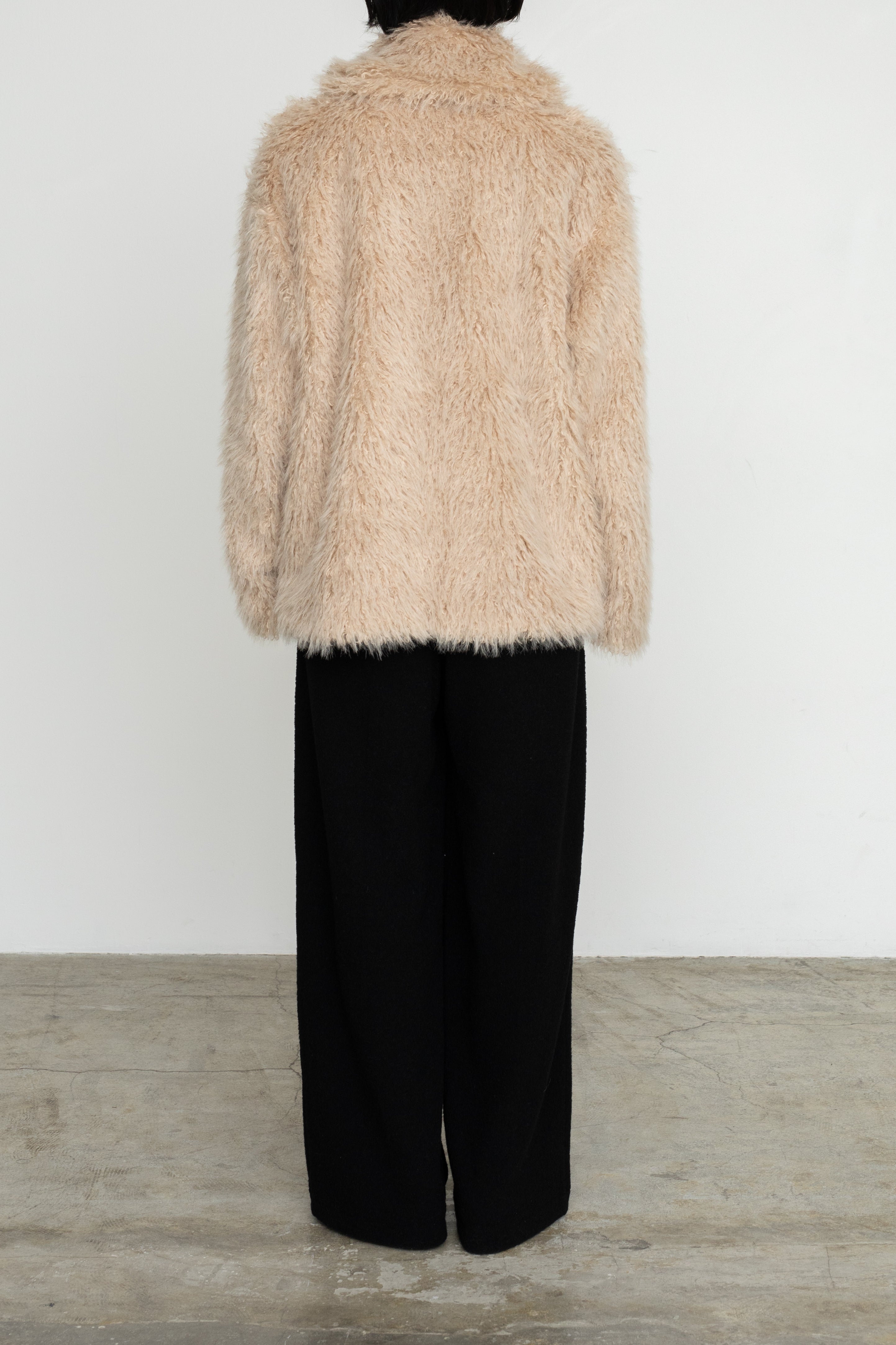 【展示会/後】Eco Fur Snap Front Jacket (ls54536J) ¥47,300