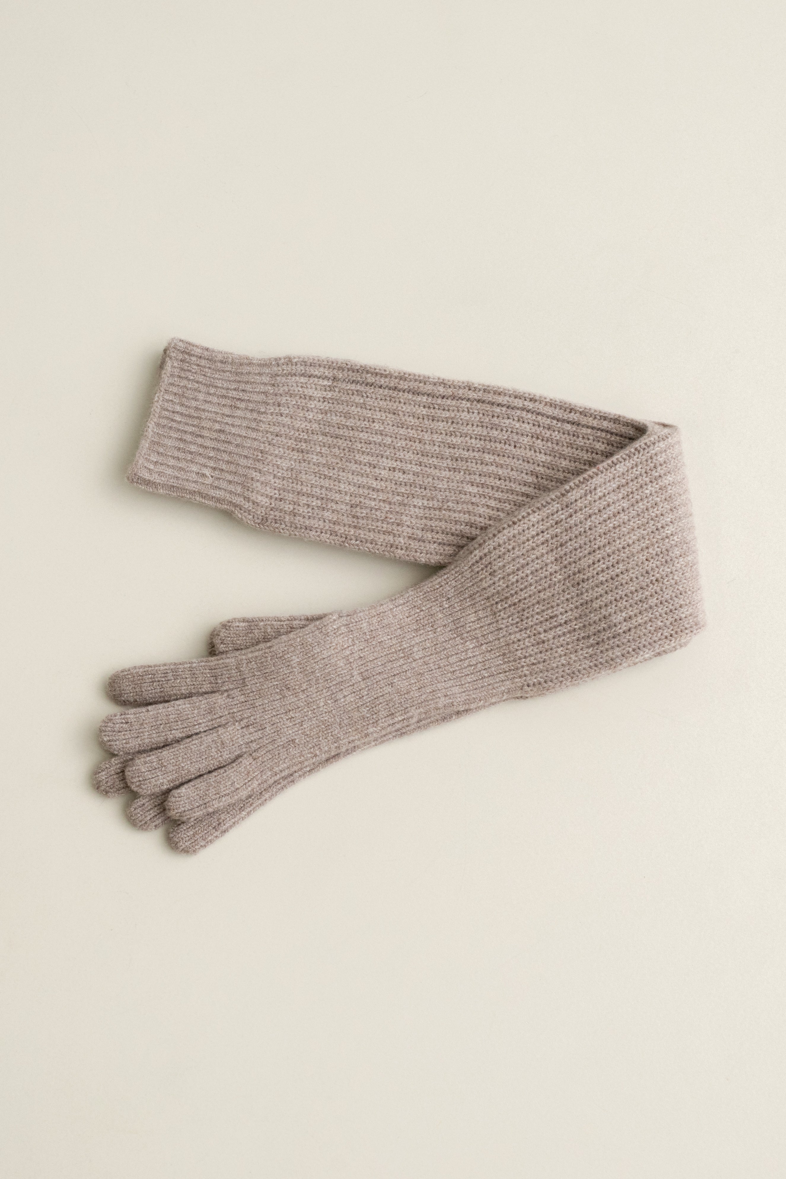 【展示会/後】Extra Fine Merino Wool Knit Long Gloves (ls54558A) ¥20,900