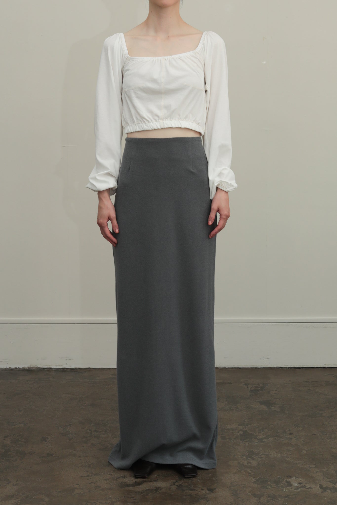 Organic Cotton Pile Long Skirt（ls52521S）