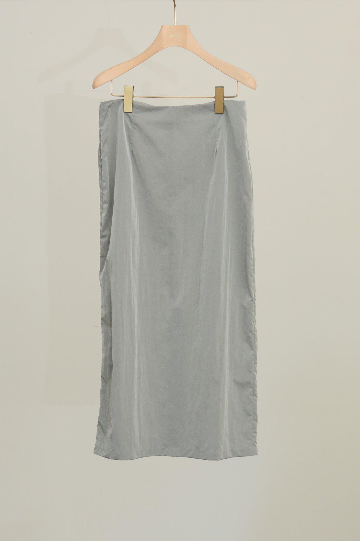 [Pre-order] Chambray Nylon Shimmer Midi Skirt (ls52496S)