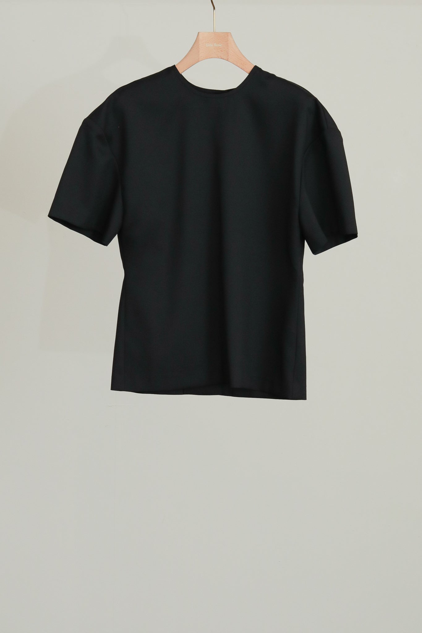 【Pre-order】Wool Mix Back Open S/S Shirt（ls52525T）